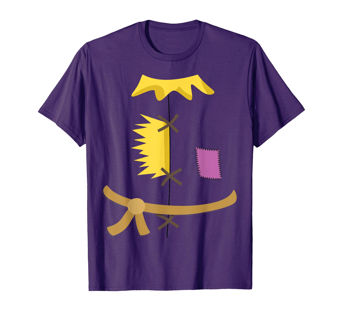 Scarecrow Costume Shirt Halloween Wizard of Oz Patch Vintage T-Shirt