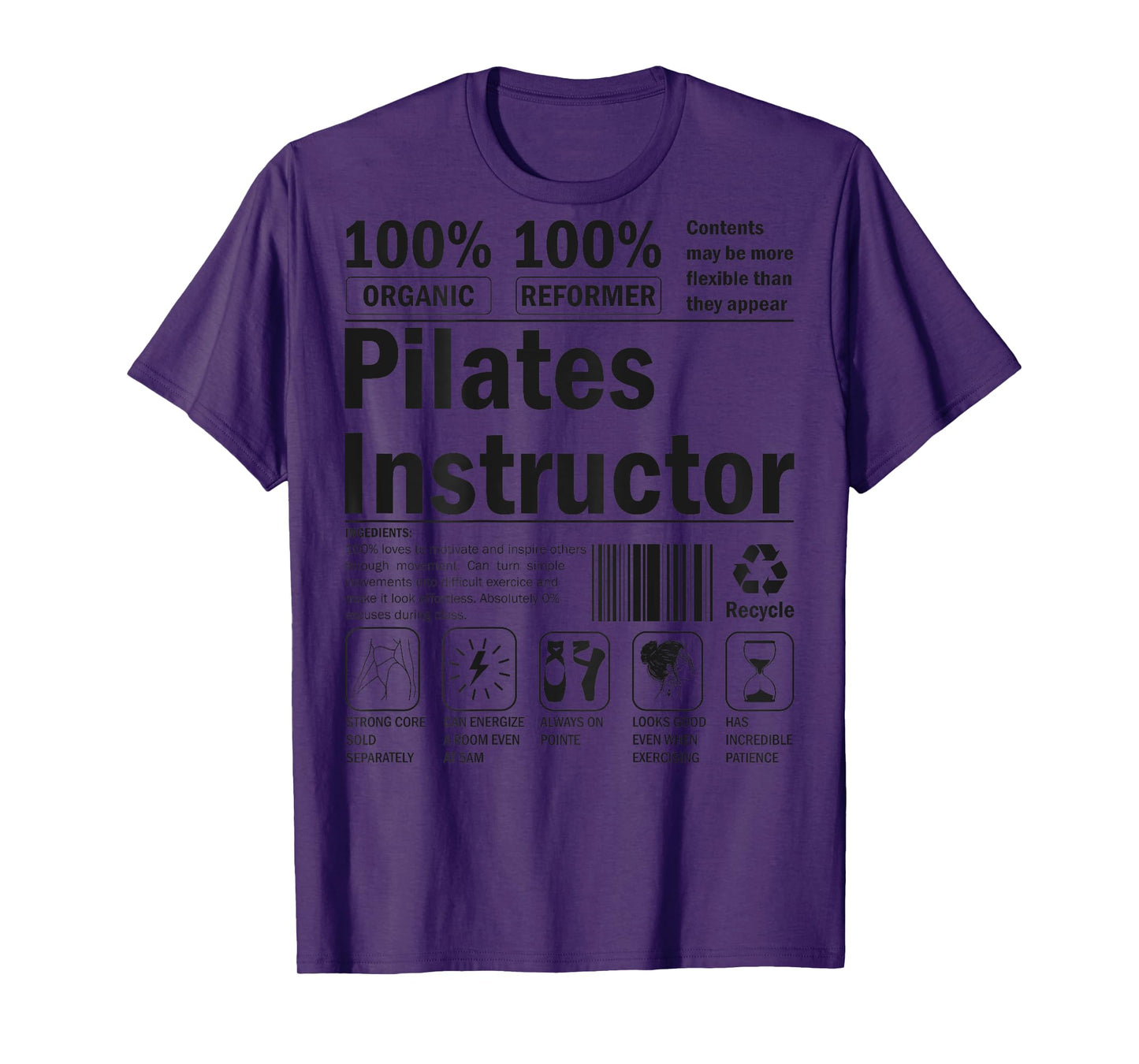 Funny Contrology Instructor Pilates Lover Workout For Women T-Shirt