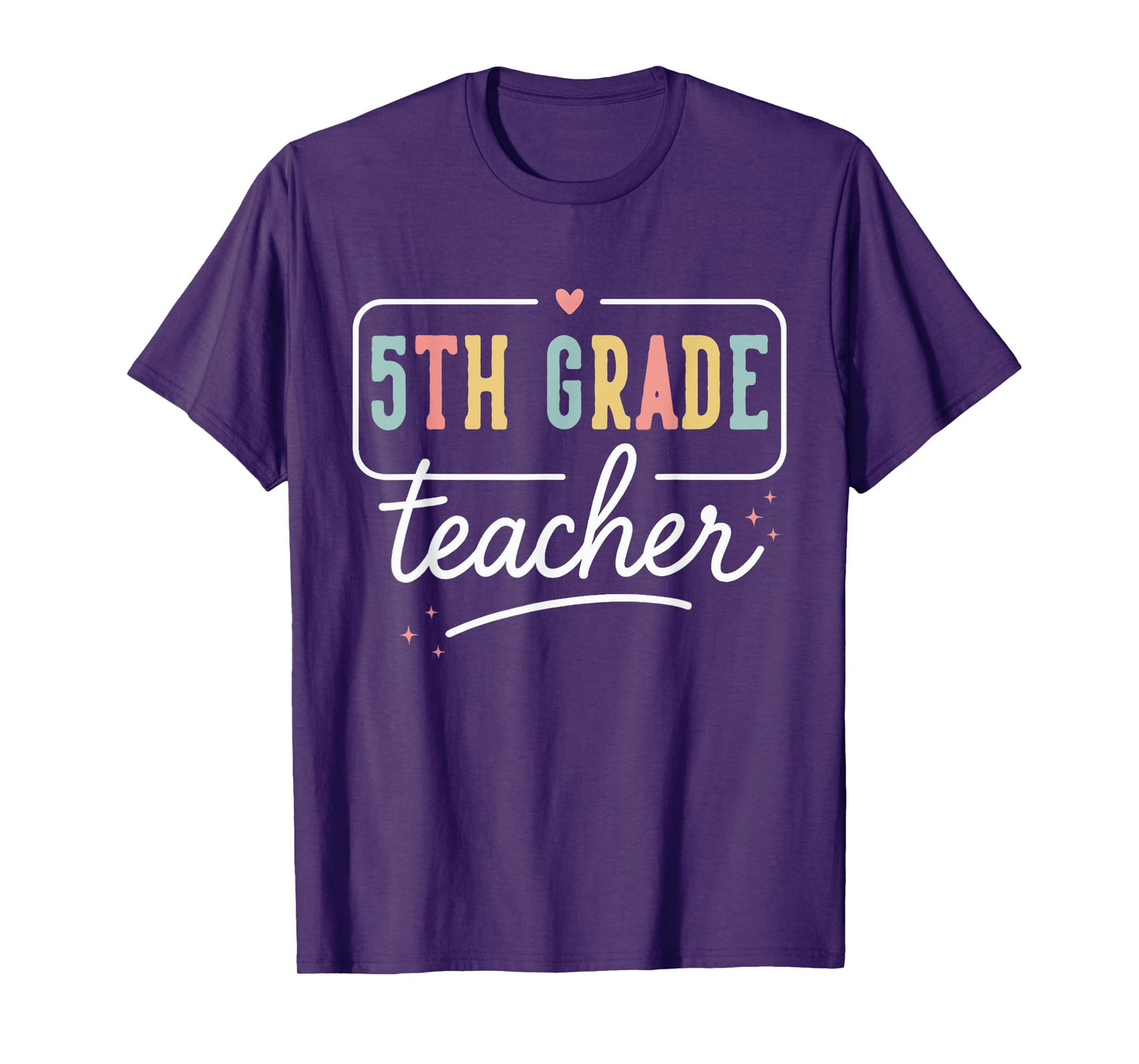 Fifth Grade Heart Teacher Gifts 5th Grade Back To School T-Shirt