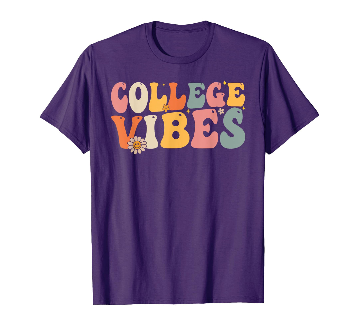 College Vibes College Team Retro 1st Day of School T-Shirt