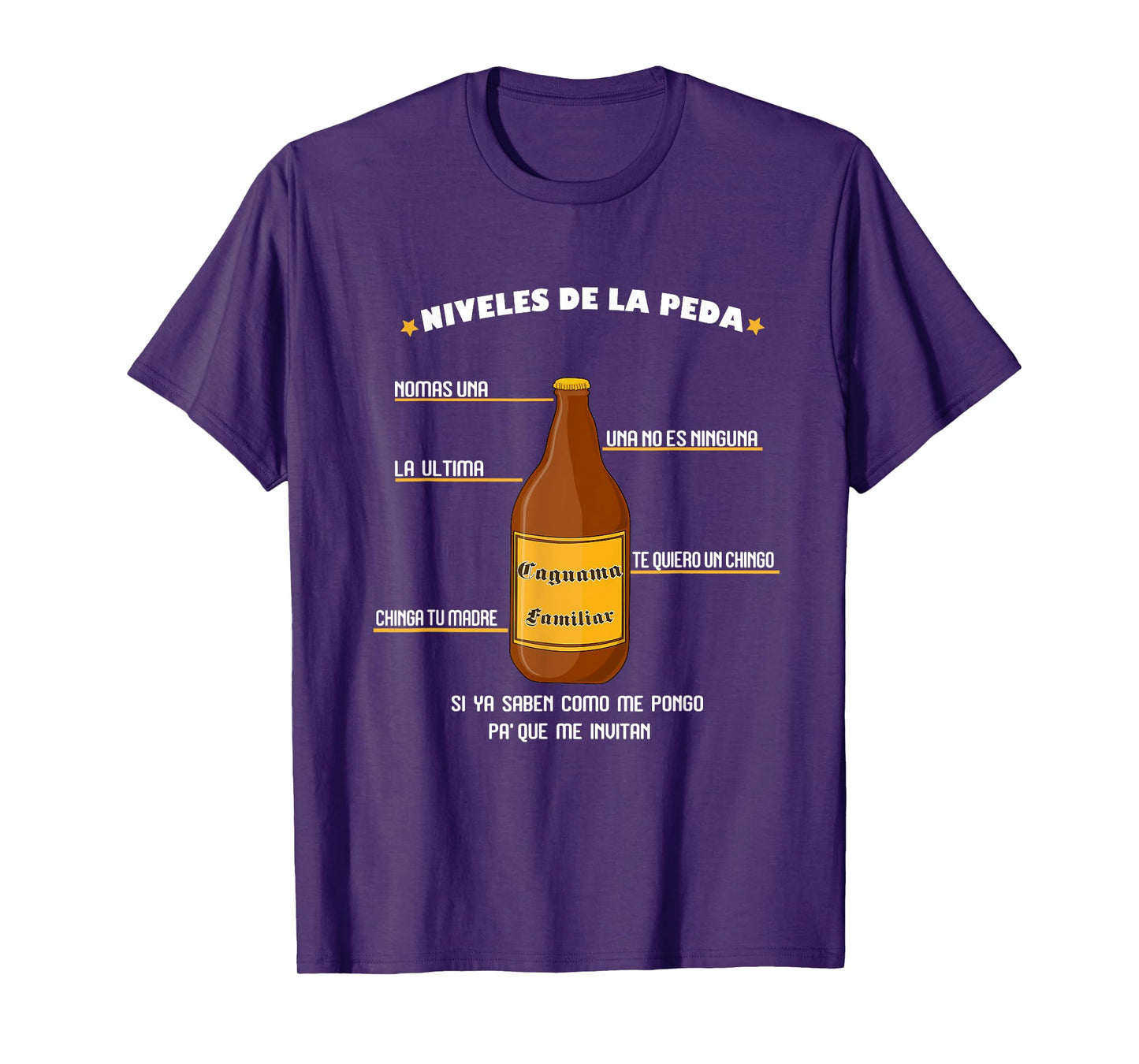 Niveles de la Peda Dia del Padre Outifts en espanol T-Shirt