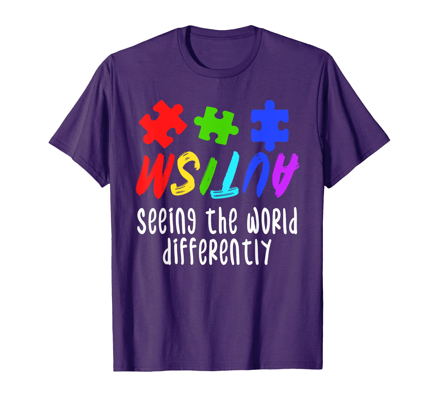Autism Awareness Support Month Puzzle Gift | Mens & Womens T-Shirt