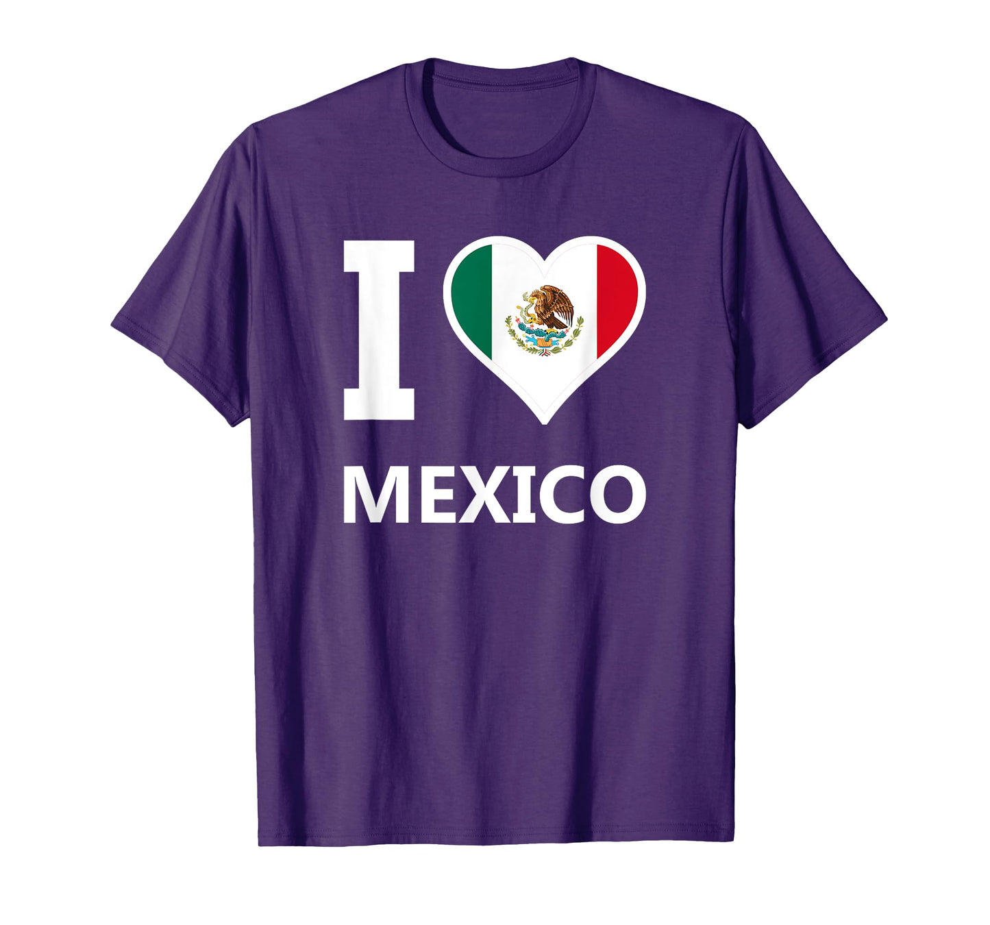 I Love Mexico Cinco de Mayo Bandera Mexicana Heart Mexicano T-Shirt