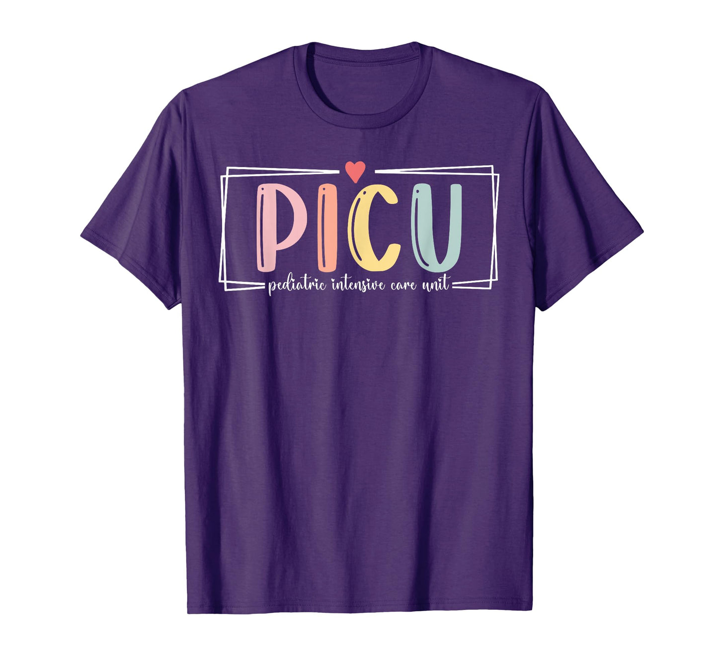 Retro PICU Pediatric Intensive Care Unit RN Nursing Grad T-Shirt