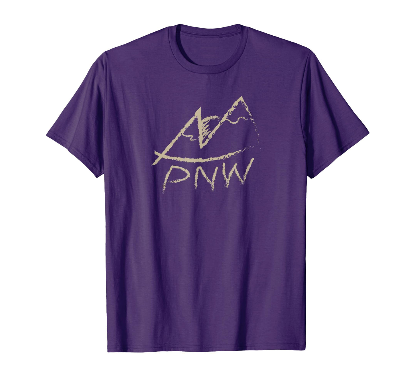 Pacific Northwest PNW Hiking Outdoors Mountain Design T-Shirt