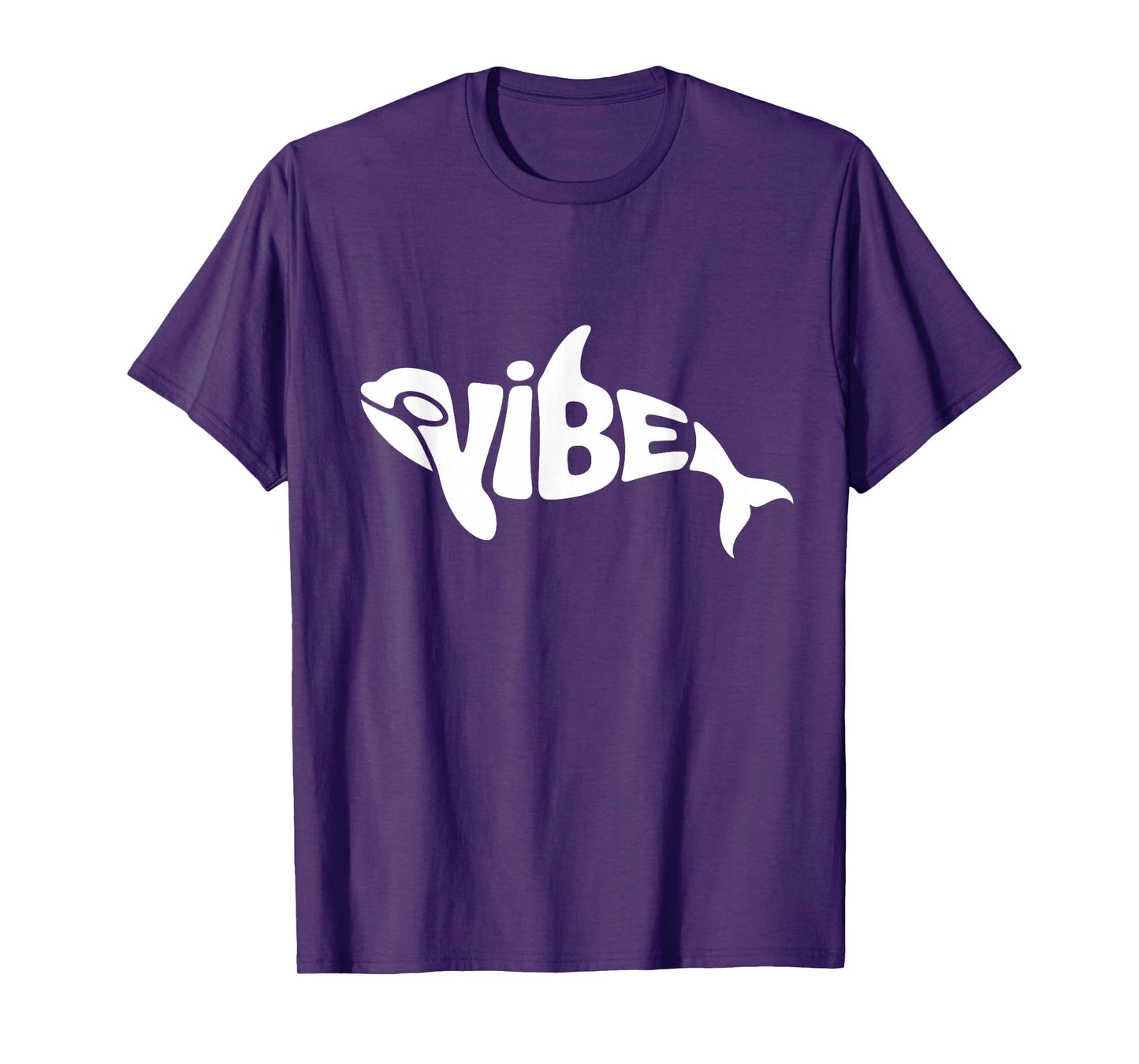 Vibe Orca Word Art - Ocean, Chill & Marine Life Design T-Shirt