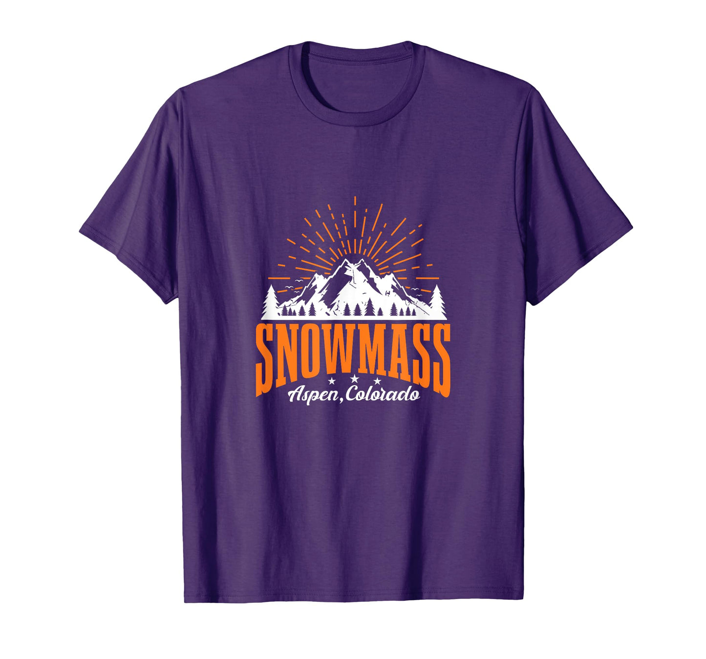 Snowmass Aspen Colorado Ski Mountain Skiing Snowboarding T-Shirt