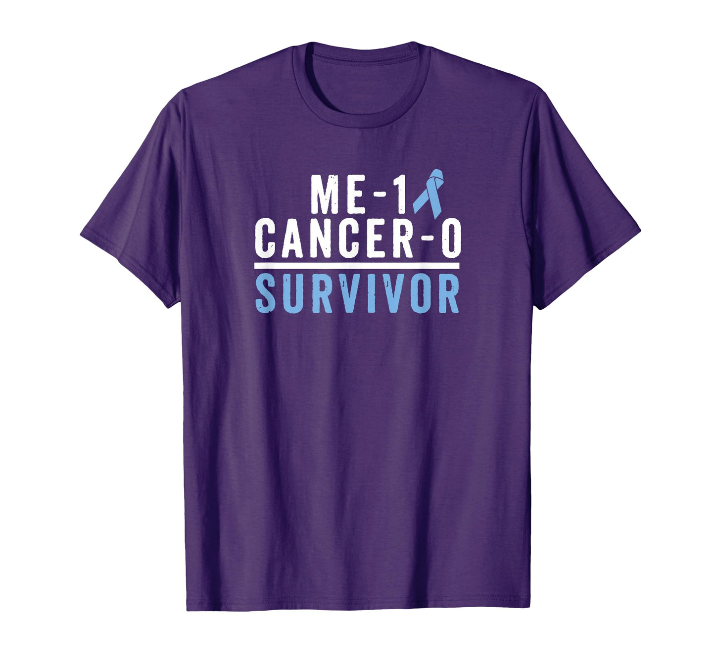 Prostate Cancer Survivor T Shirt Awareness Gift Blue Ribbon T-Shirt