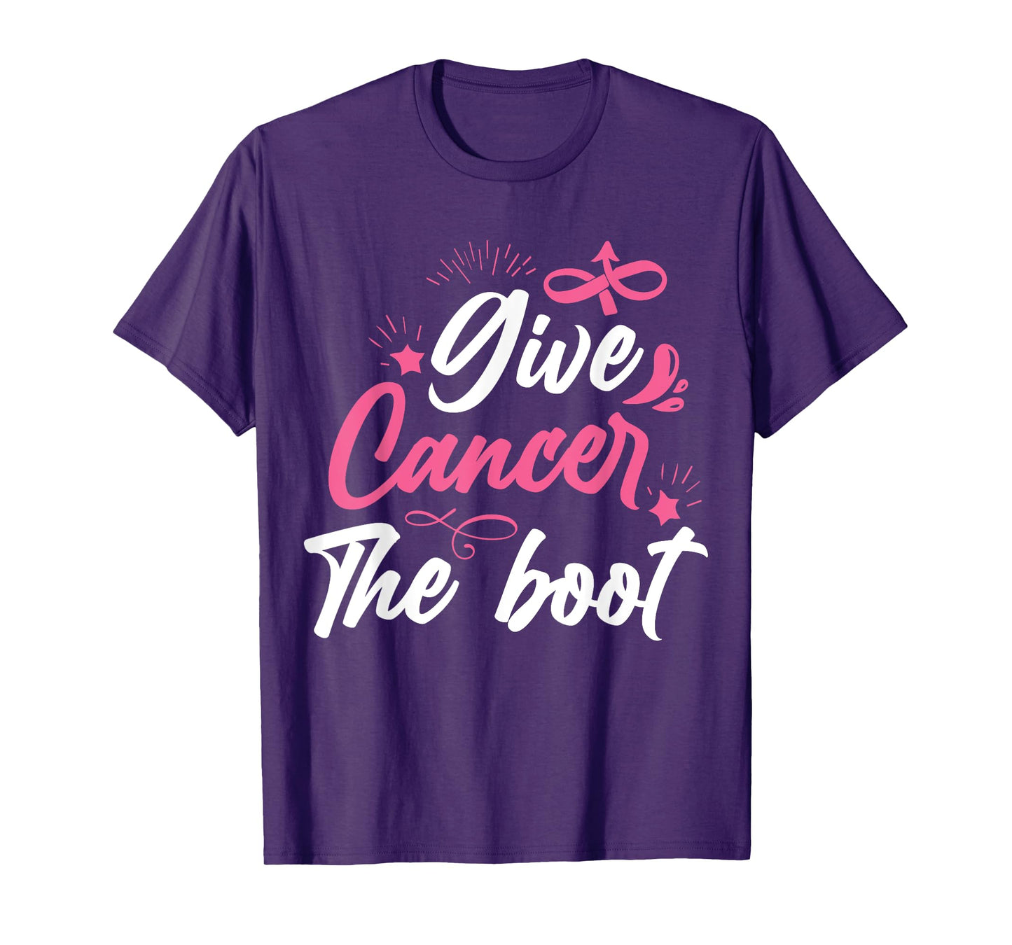 Give Cancer The Boot | Breast Cancer T-Shirt