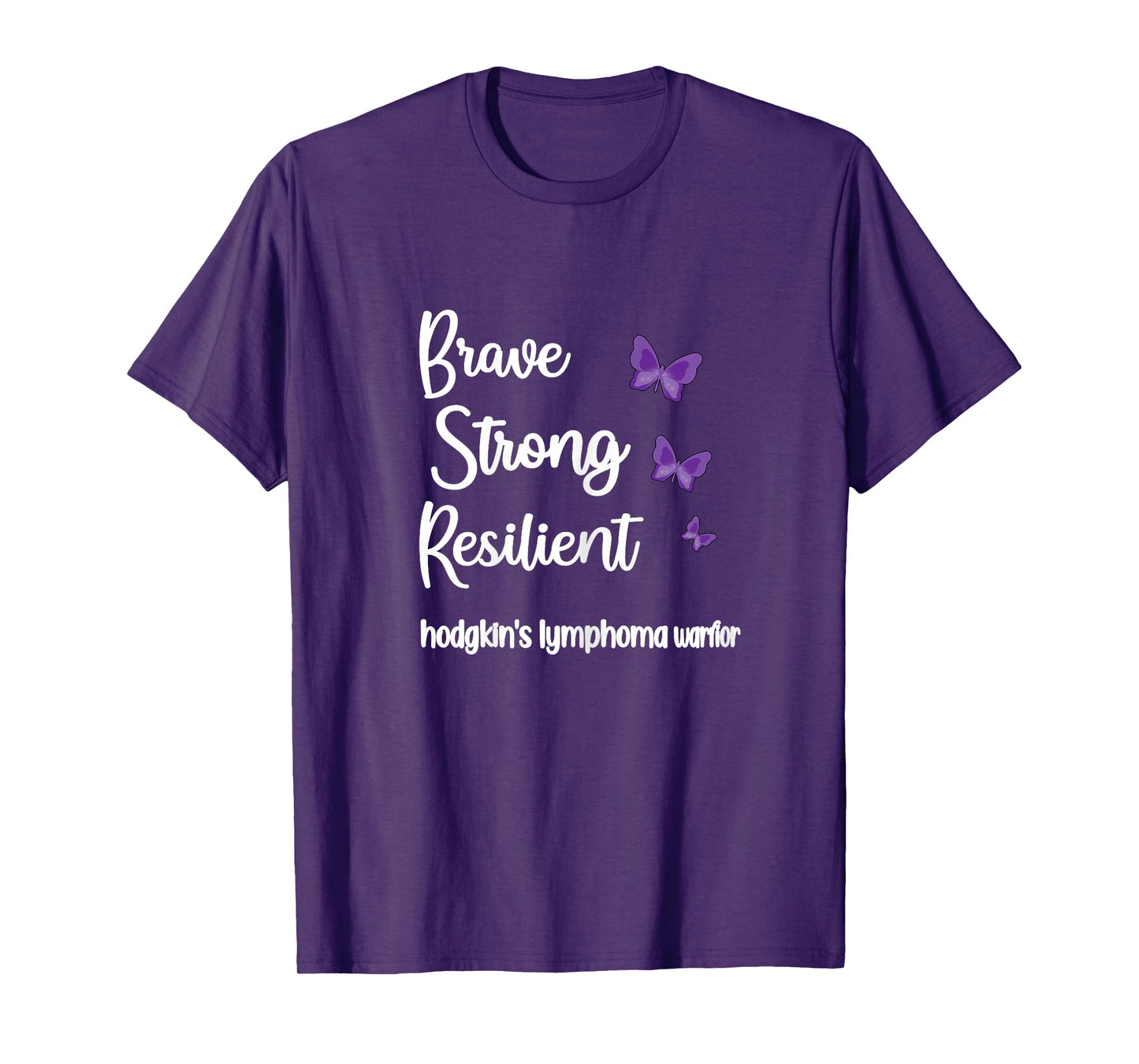 Brave Strong Hodgkin's Lymphoma Survivor Cancer Warrior T-Shirt
