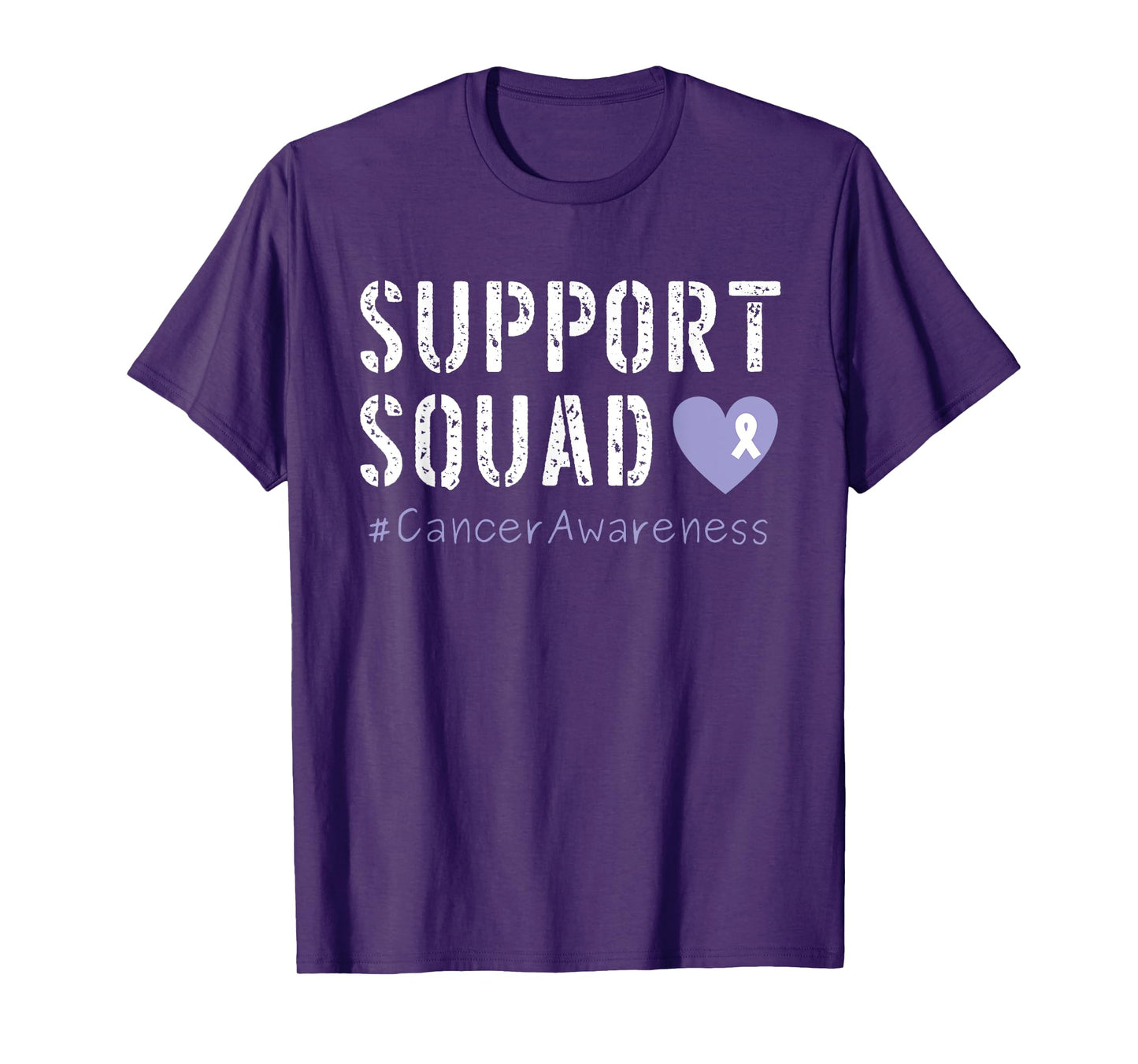 Lavender Ribbon Men Women Kids Boys Girls Cancer Awareness T-Shirt
