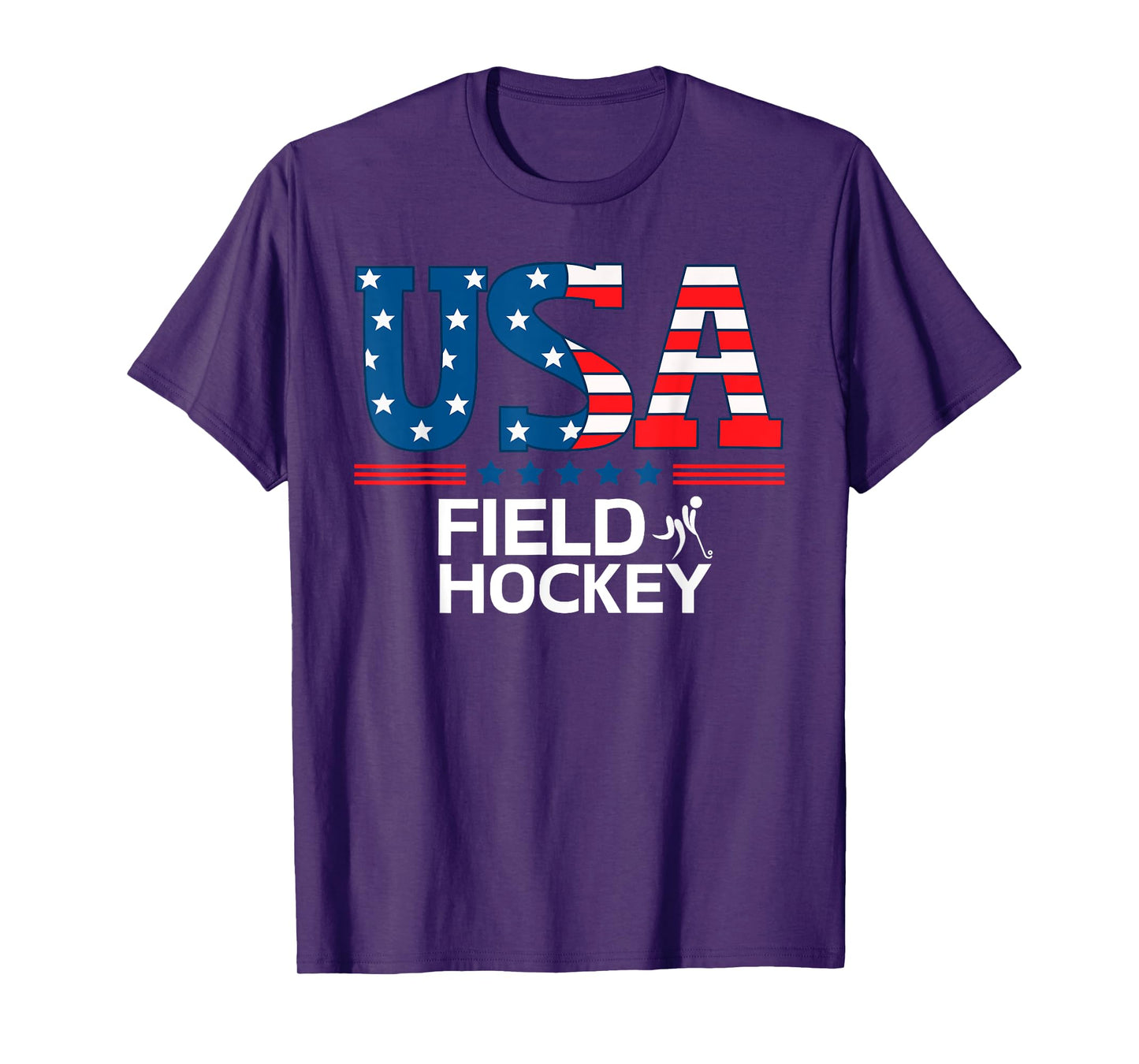 United States Flag Field Hockey USA Team Sport Field Hockey T-Shirt