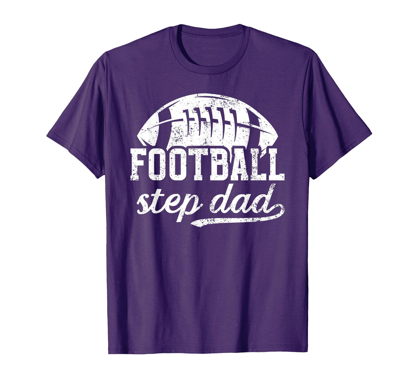 Football Step Dad Of A Football Player Stepfather T-Shirt