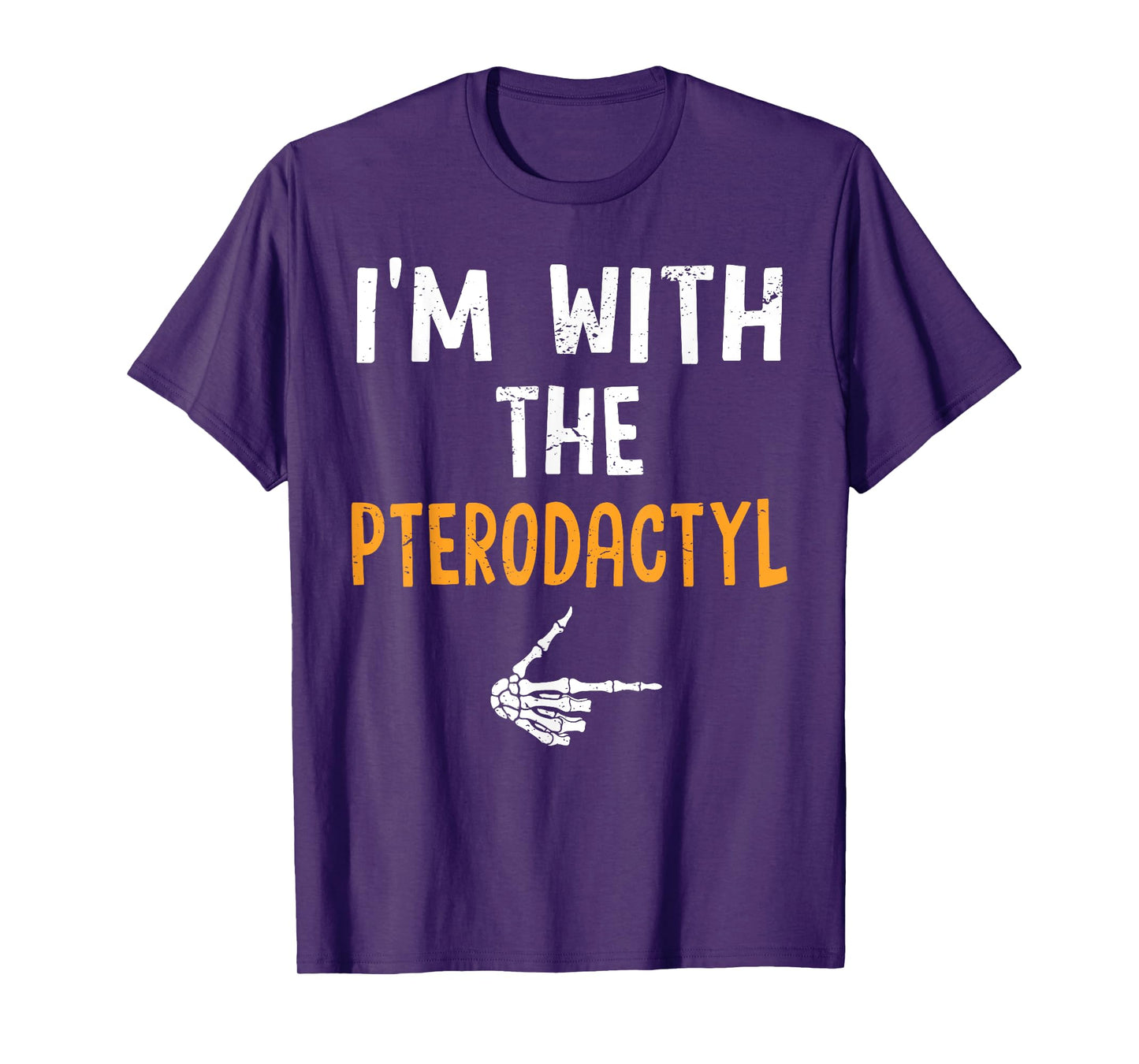 I'm with The Pterodactyl Costume Halloween Matching Couple T-Shirt