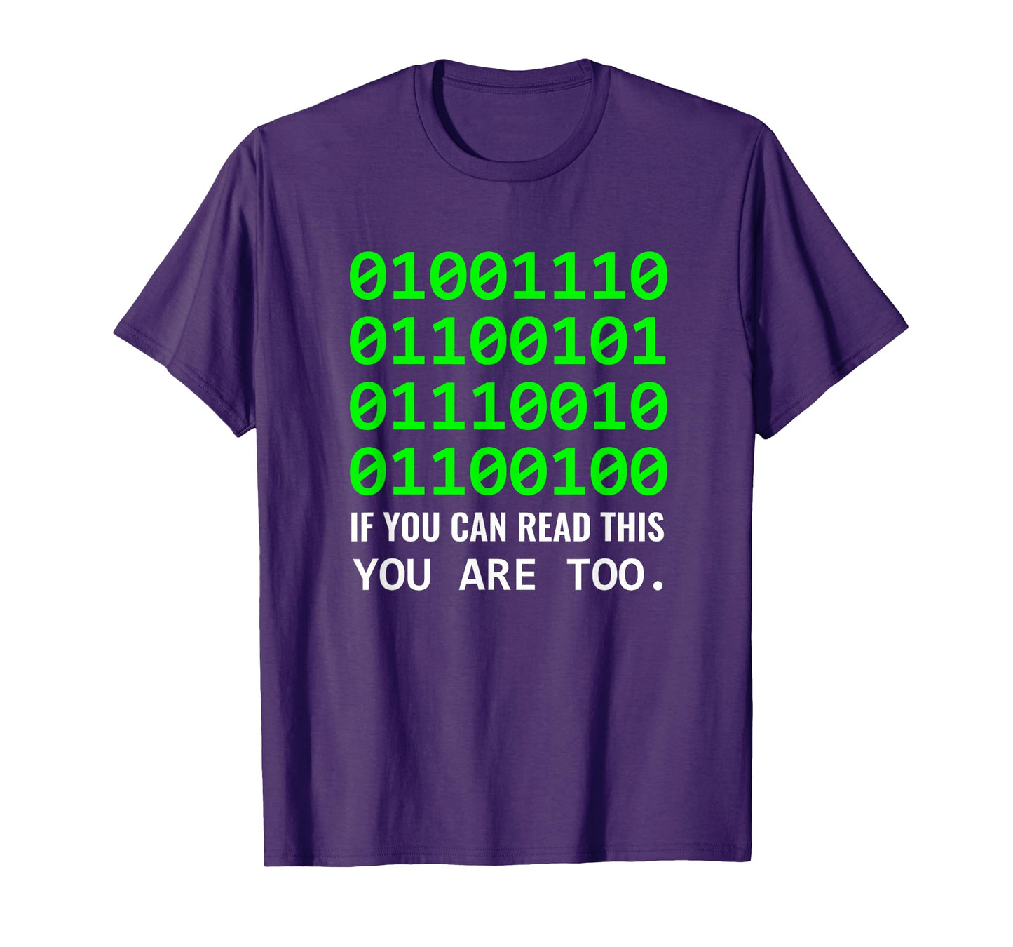 Nerd Computer Binary Code for Developer Geeks & Admins T-Shirt