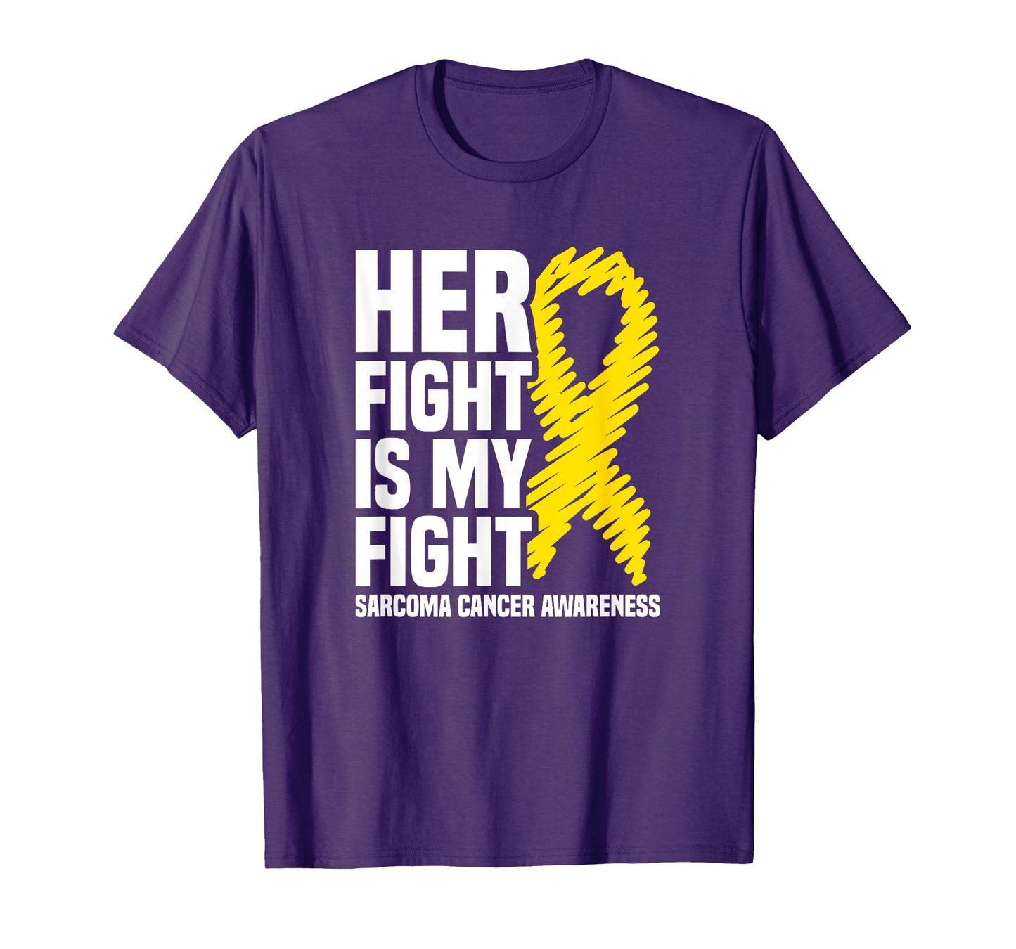 Her Fight Is My Fight Bone Cancer Sarcoma Cancer Awareness T-Shirt