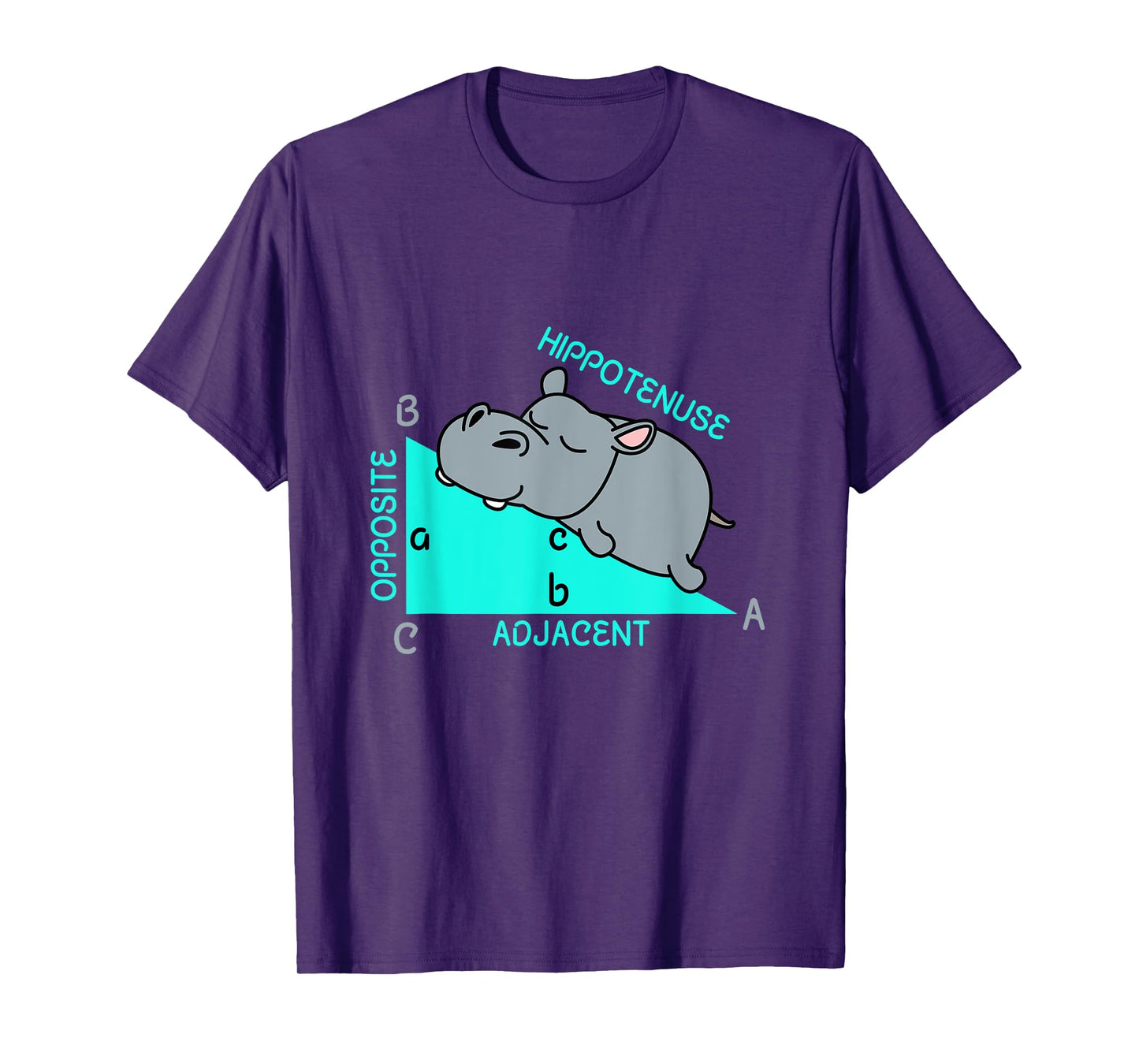 Hippotenuse Math Mathematics Teacher Joke fun Saying T-Shirt