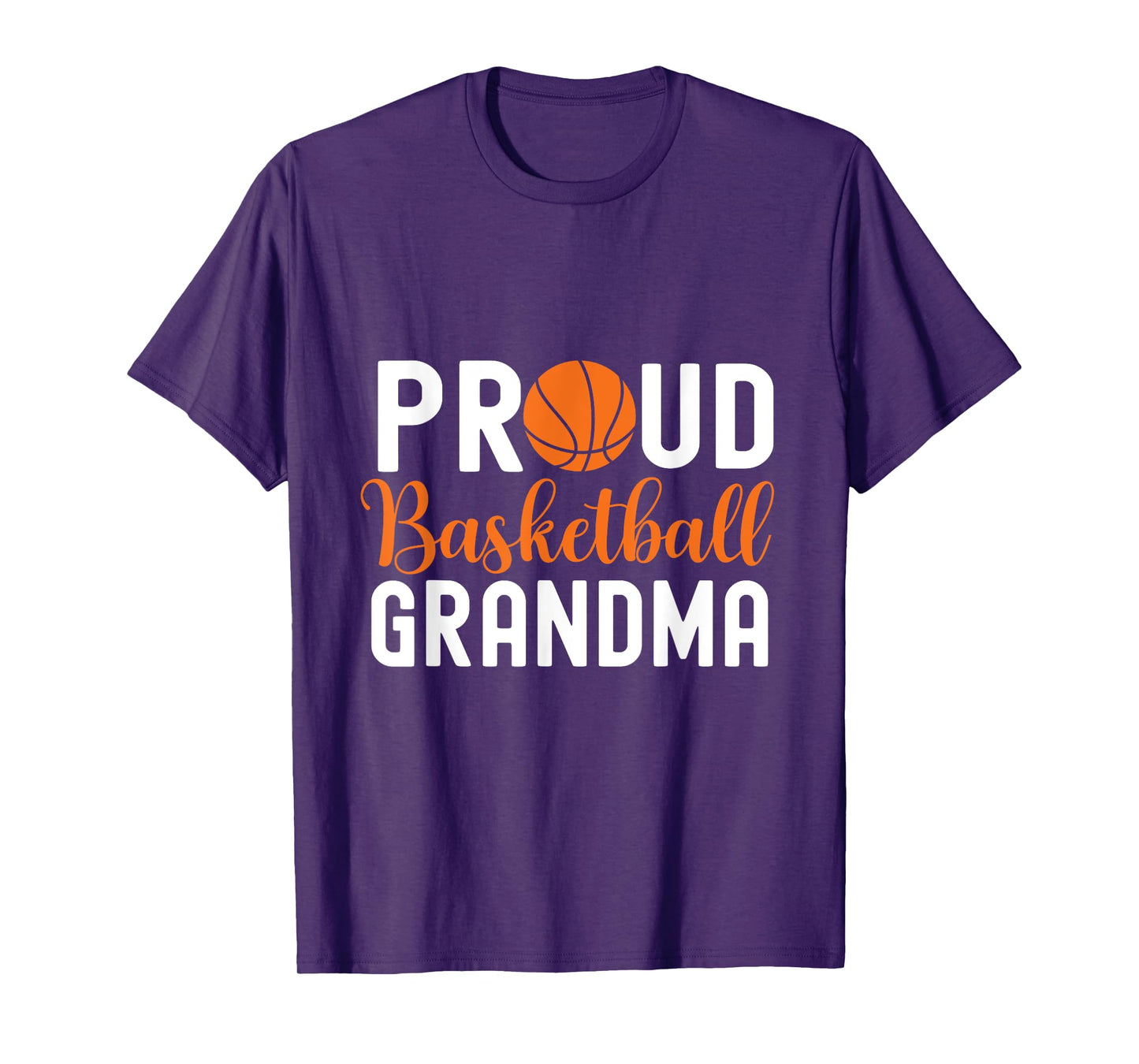 Basketball Grandma Design Lr Proud Basketball Grandma Unisex-Adults Black T-Shirt Basketball T-Shirt Small
