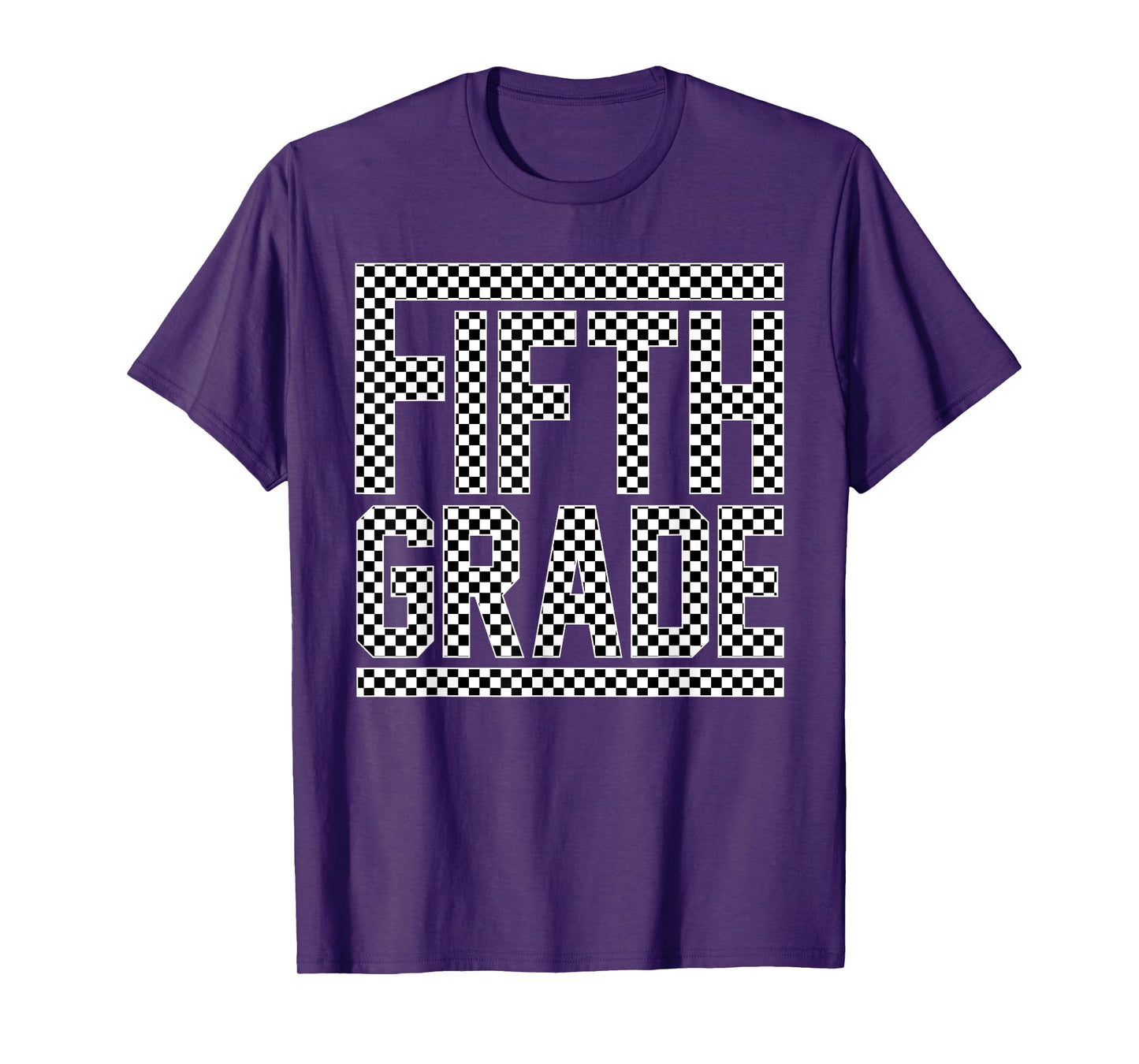 Fifth Grade Checkered 5th Grade Boys Back To School Teachers T-Shirt