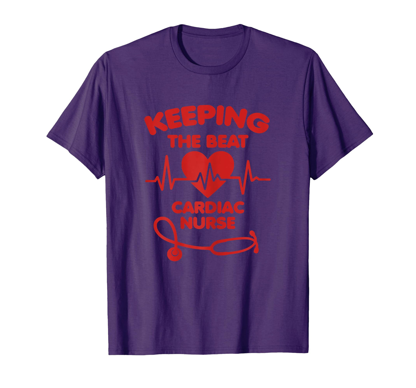 Cardiac Nurse – Keeping the Beat Heart Design T-Shirt