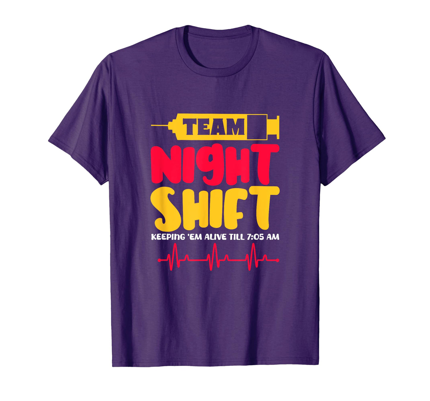 Team Night Shift Nurse Doctor Medical Emergency T-Shirt