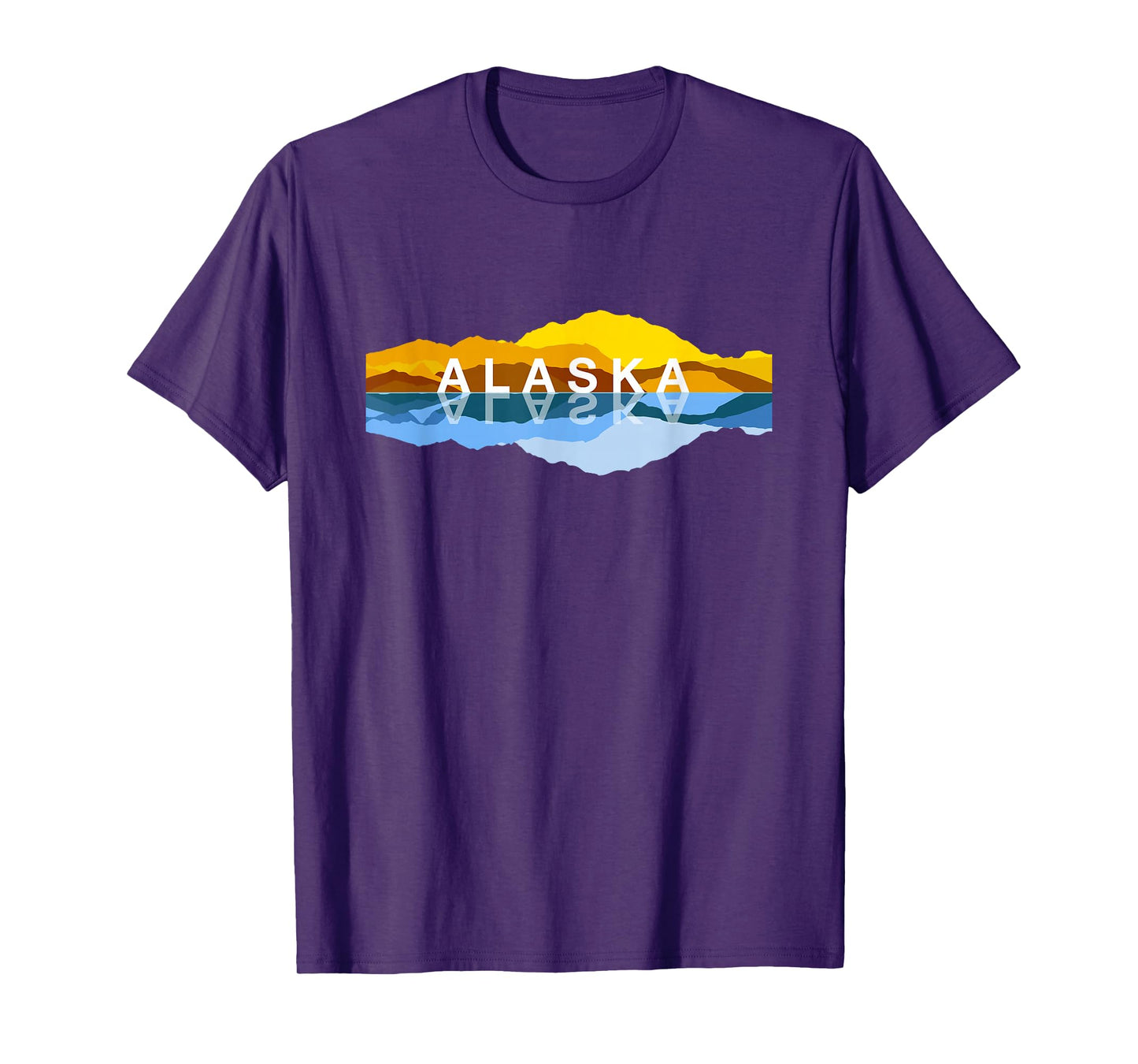 Alaska Mountain Reflections - Denali Mountain Souvenir T-Shirt