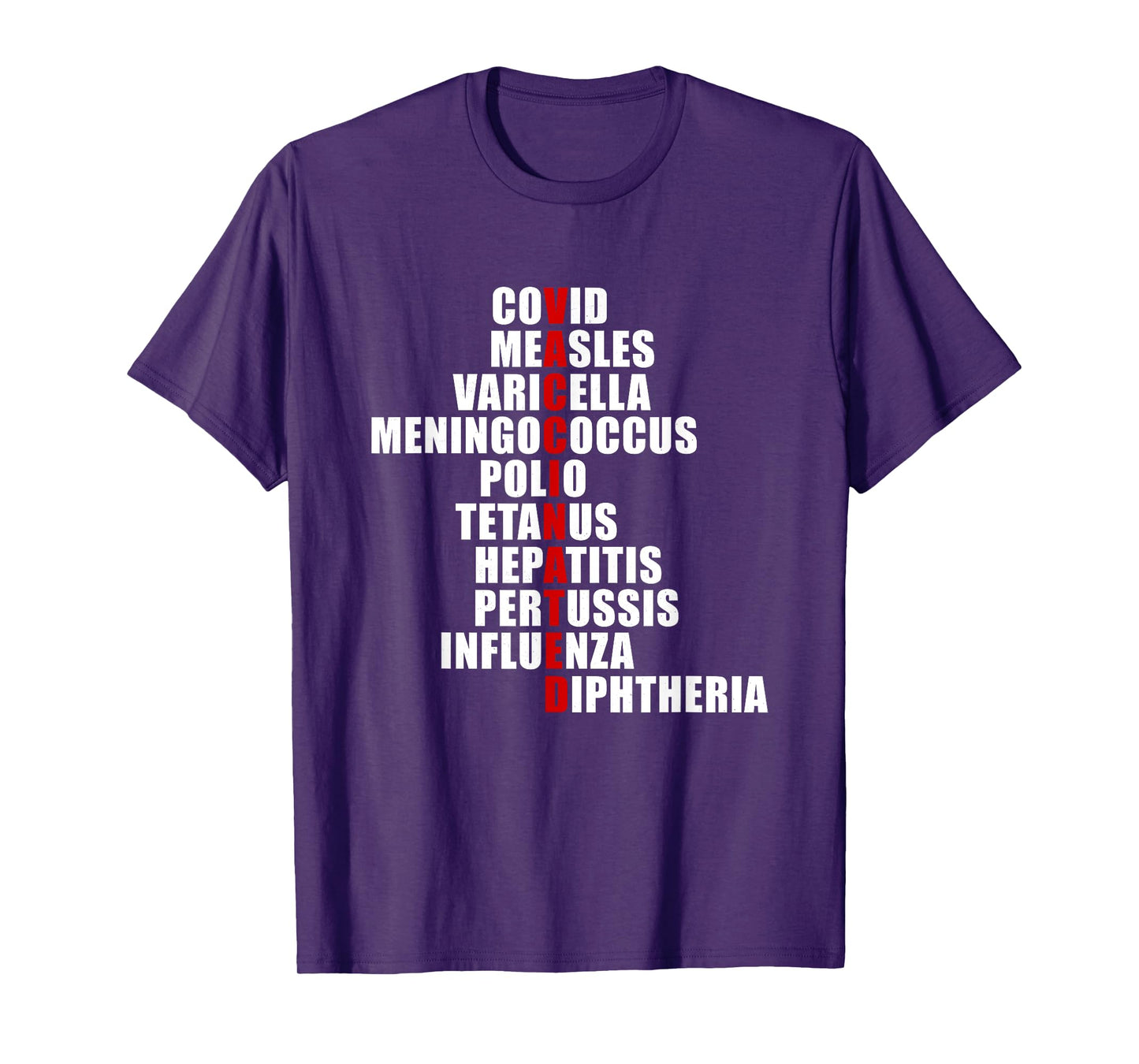 Covid Measles Varicella Vaccinated Cute Saying Idea T-Shirt