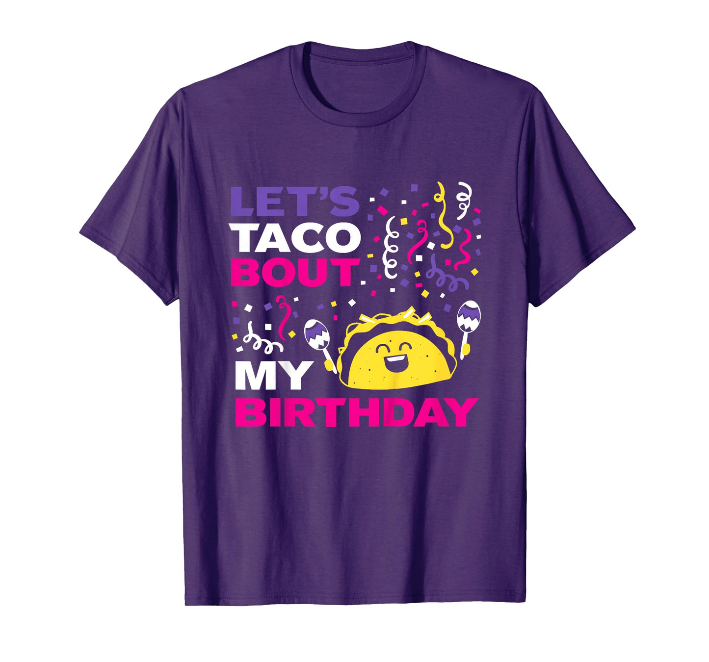 Kids Party Shirt for Birthday Girl | Taco Fiesta Theme T-Shirt