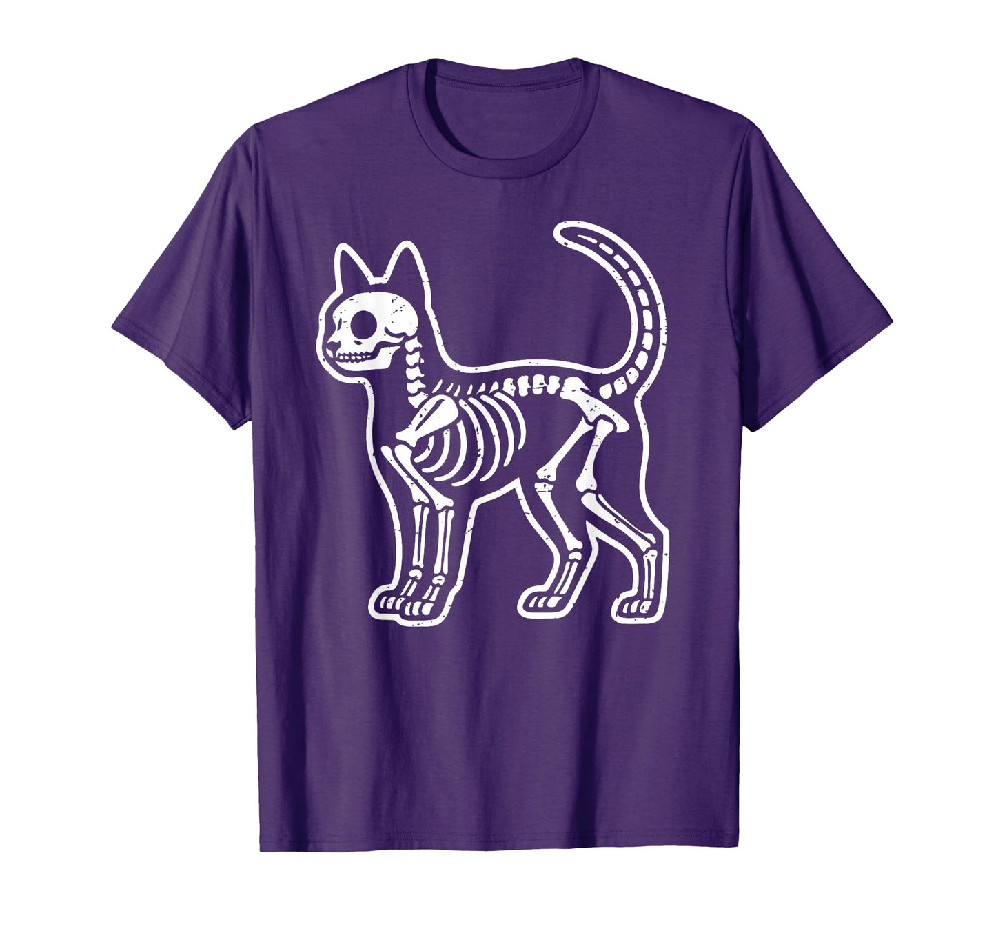 Cat Skeleton Halloween T-Shirt
