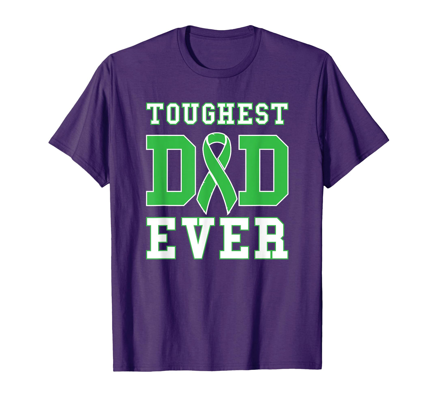 Toughest Dad Ever - Liver Cancer Awareness Ribbon T-Shirt