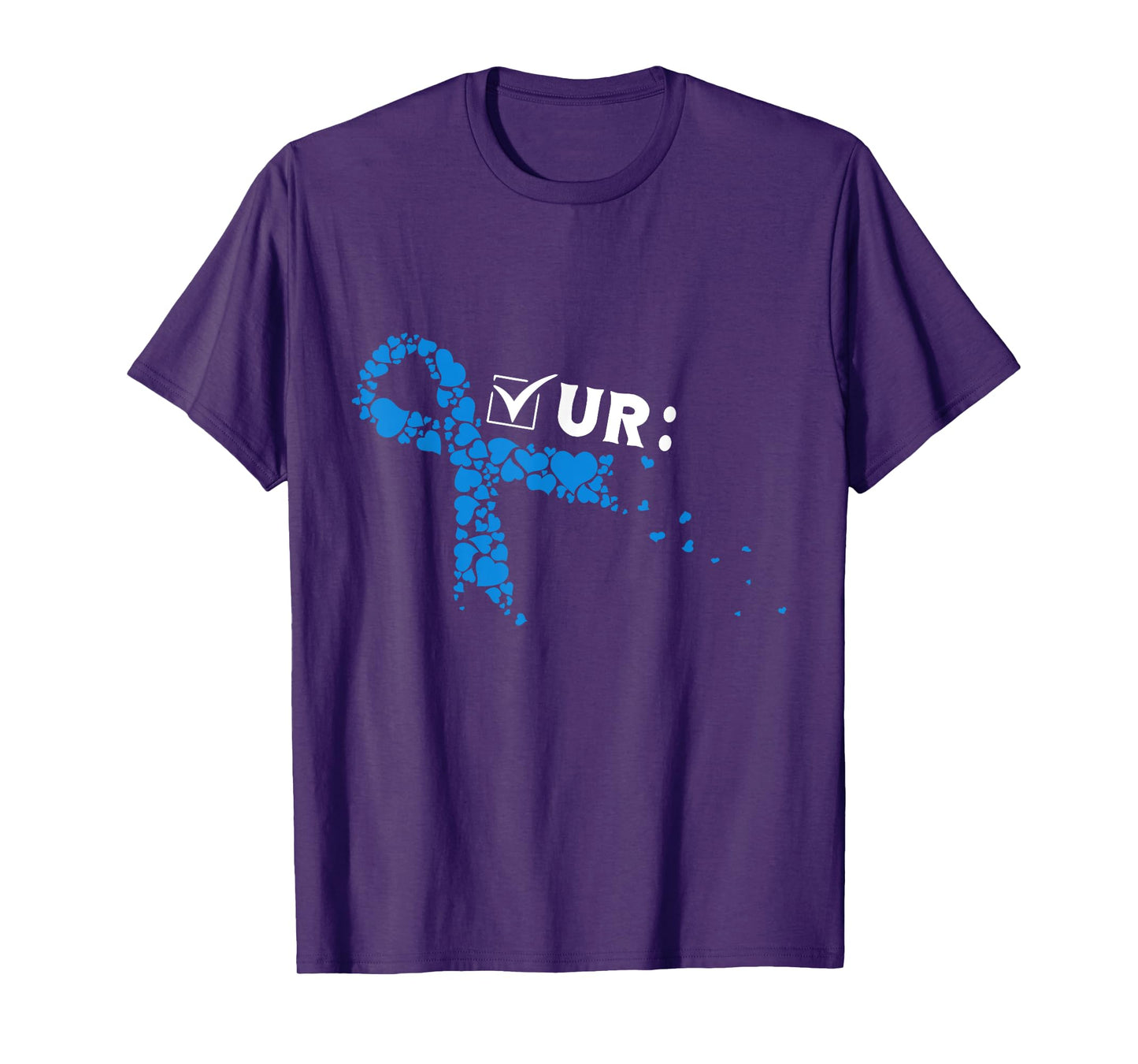 Check Your Colon Colonoscopies Colon Cancer Awareness T-Shirt