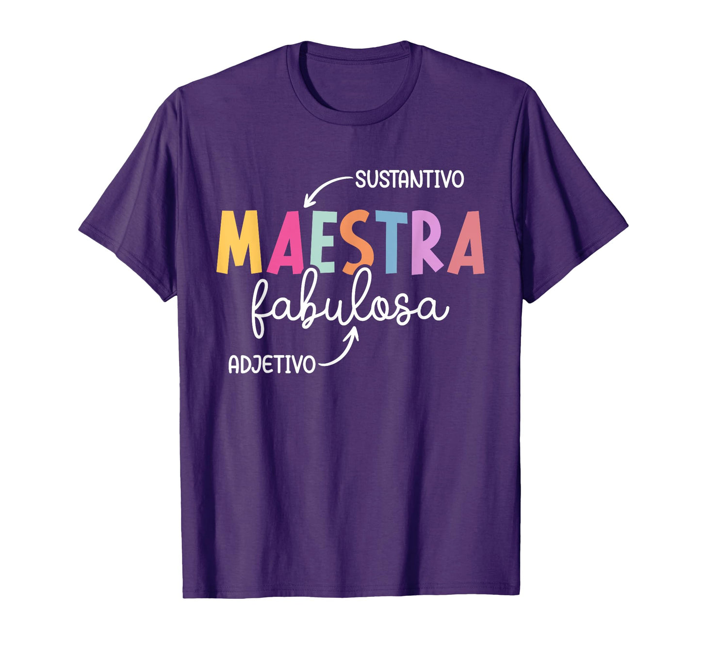 Maestra Fabulosa Maestra De Español Spanish Teacher T-Shirt