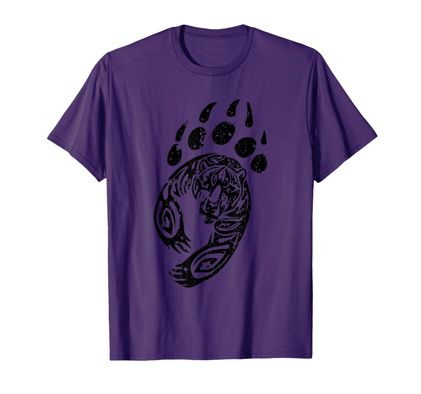 Bear Clothing Paw Print Grizzly Black Claw T-Shirt