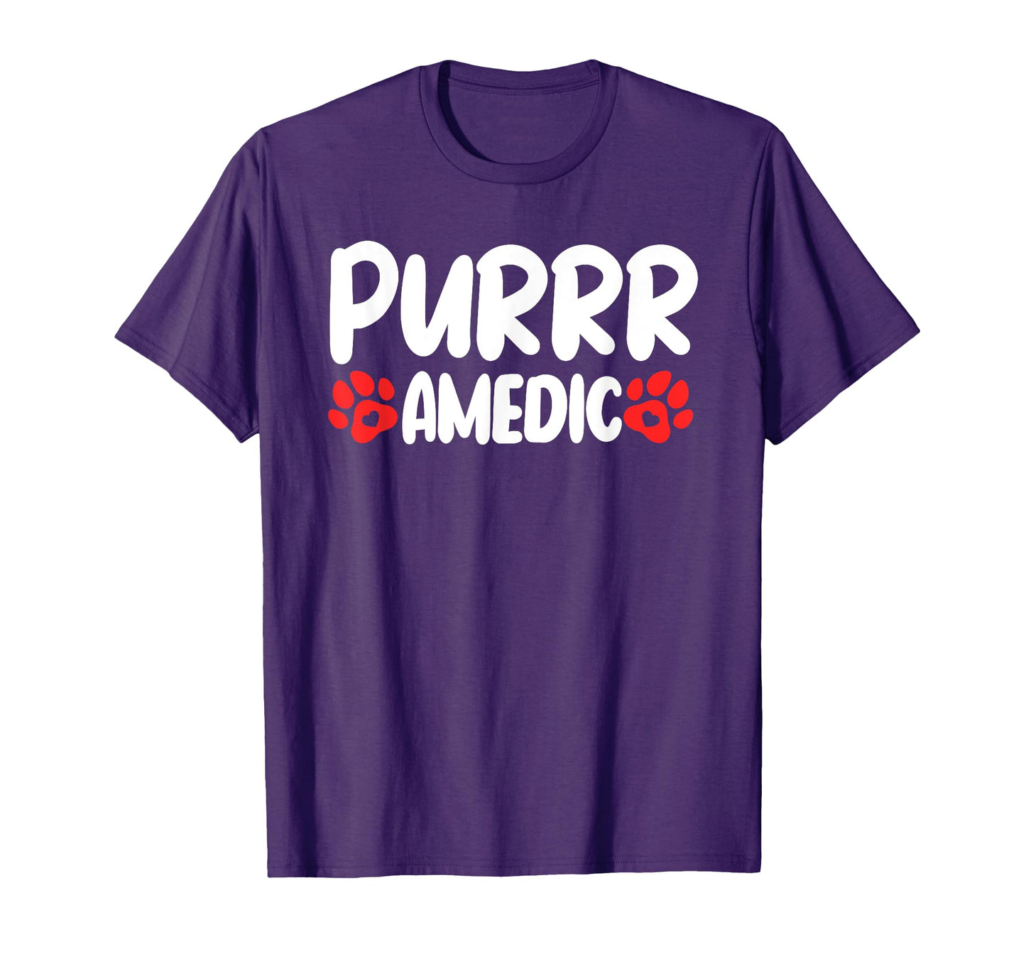 Purr Medic Vet Tech Cat Lover Veterinarian Assistant T-Shirt for Men Women Kids