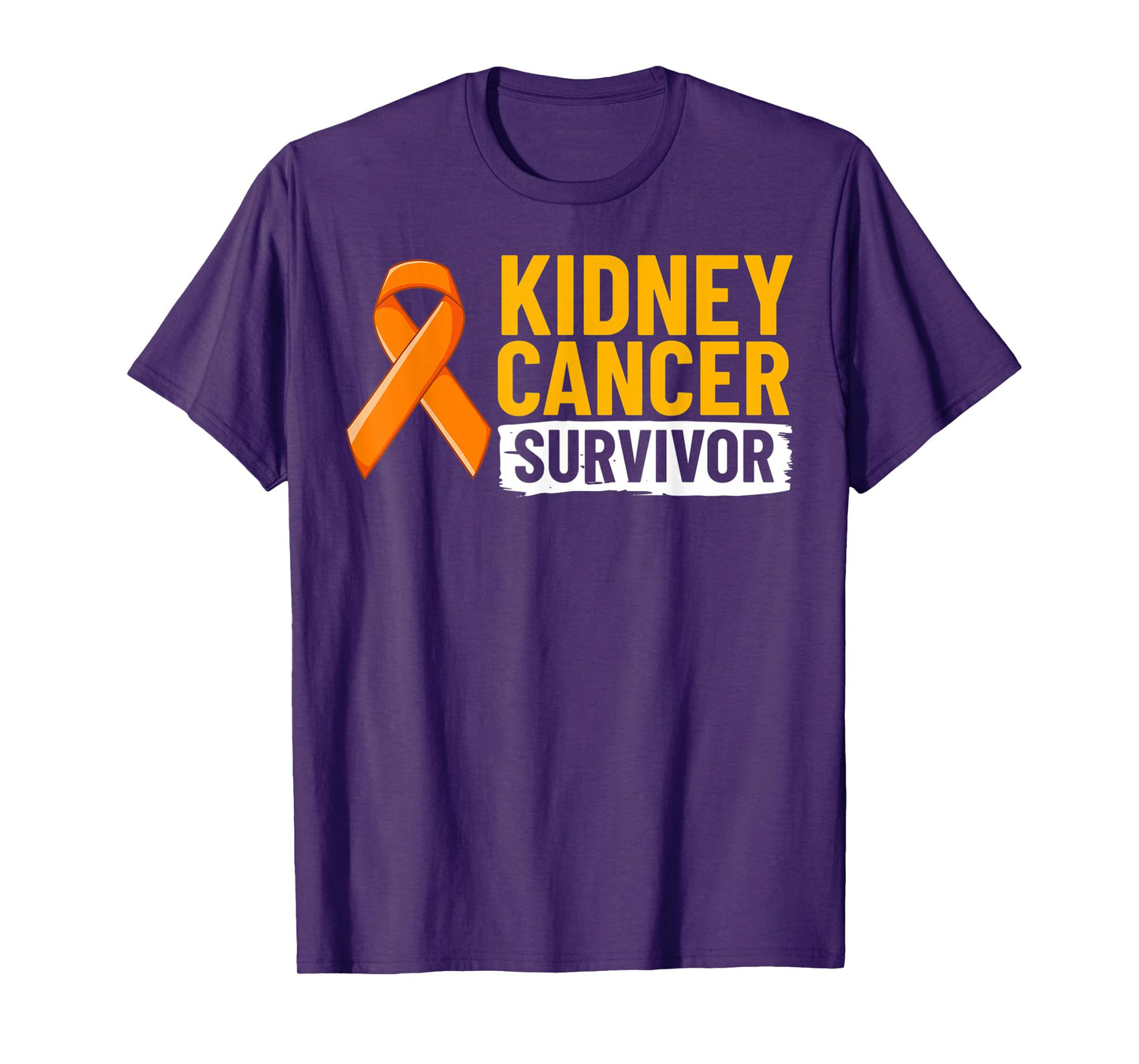 Kidney Cancer Orange Ribbon Awareness Survivor T-Shirt