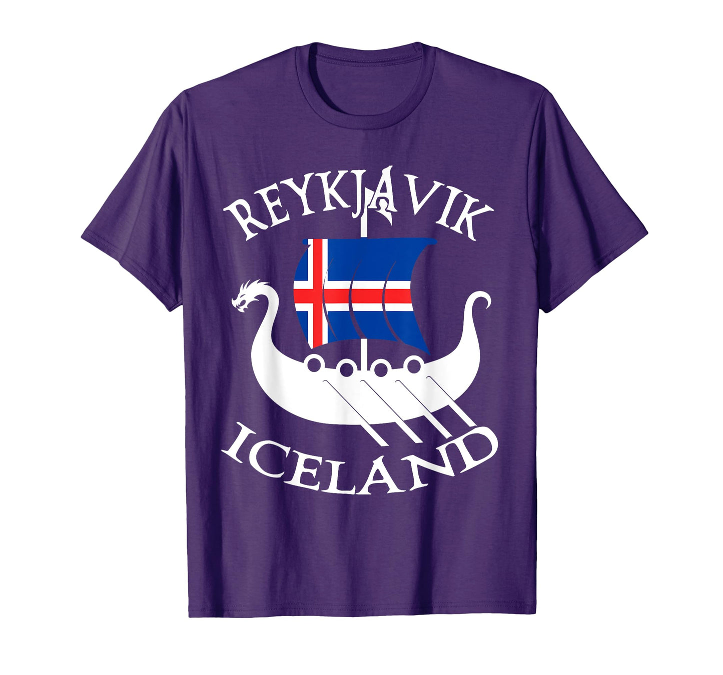 Reykjavik Viking Boat Iceland T-Shirt