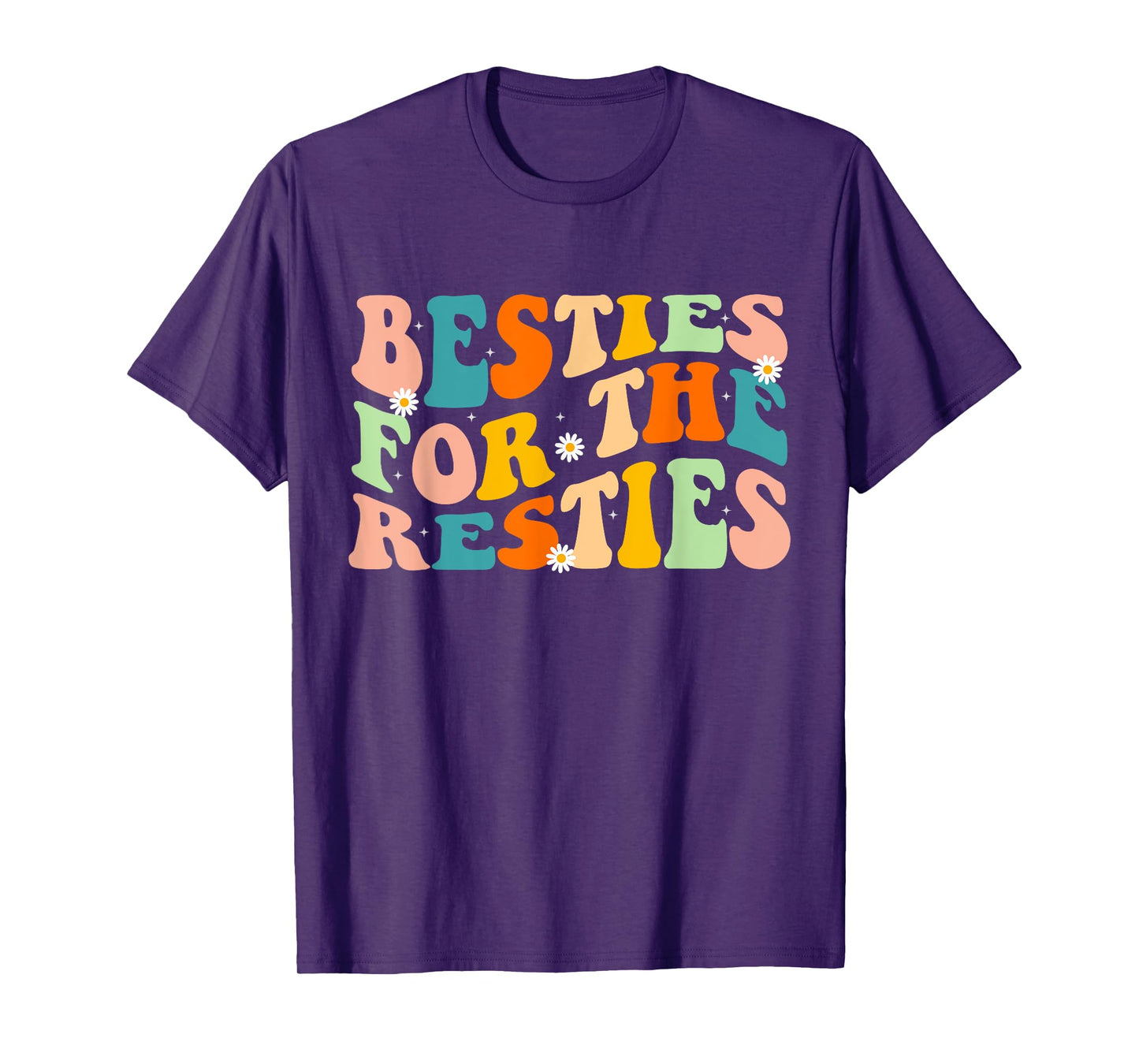 Besties for the Resties Groovy Matching T-Shirt
