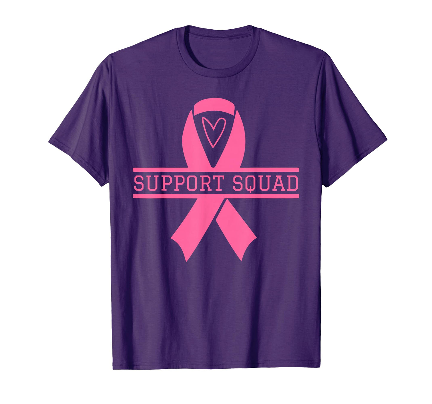 Support Squad Faith Breast Cancer Awareness Pink Ribbbon T-Shirt