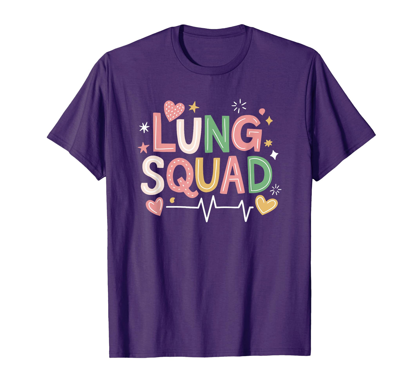 Pulmonary Therapist RT Respiratory Nursing Crew, Lung Squad T-Shirt