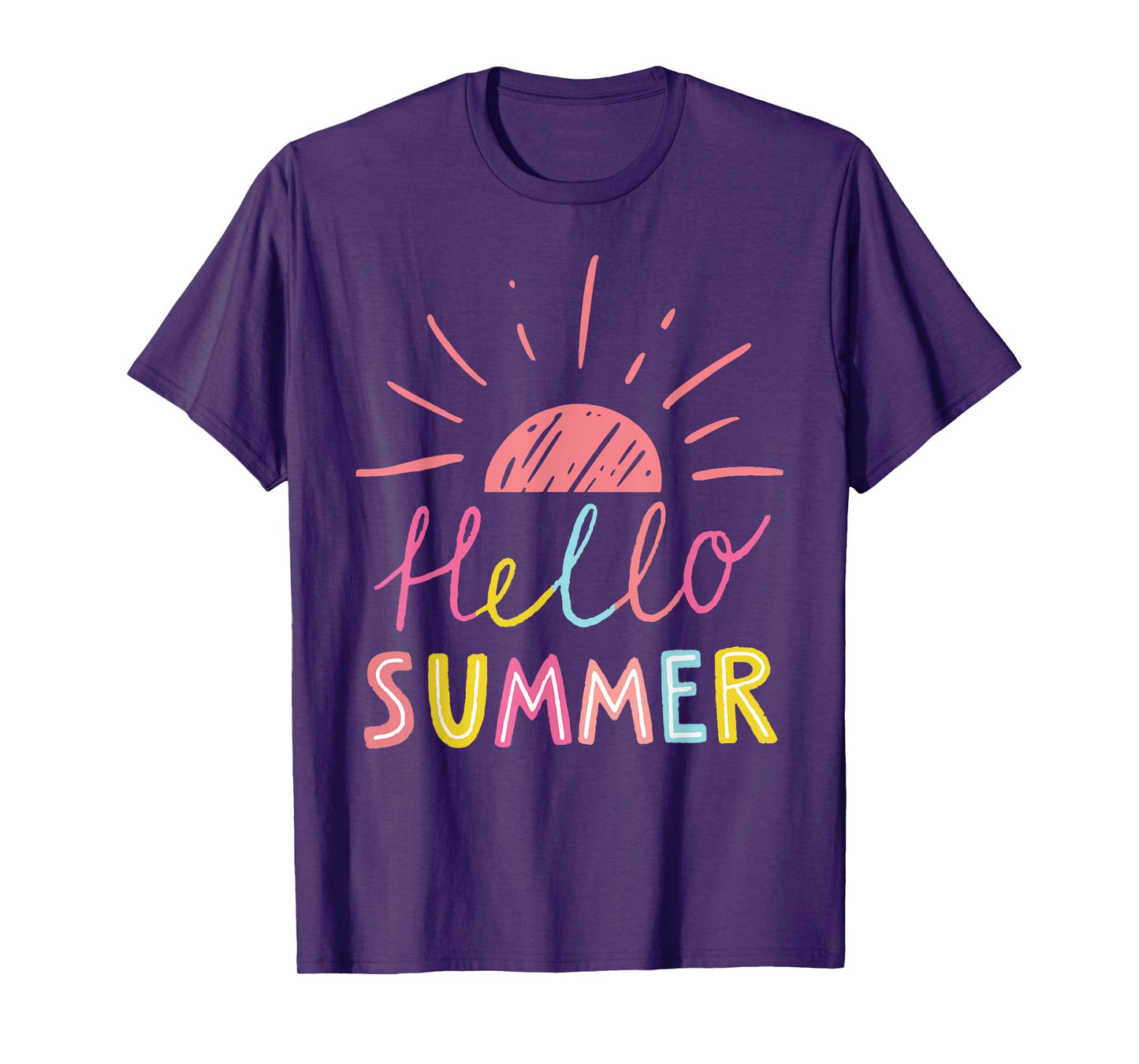 Hello Summer End of School Year Teacher Shirts for Women Kid T-Shirt