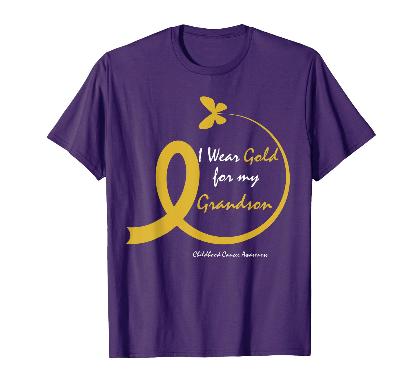 Women I Wear Gold For My Grandson Childhood Cancer Awareness T-Shirt