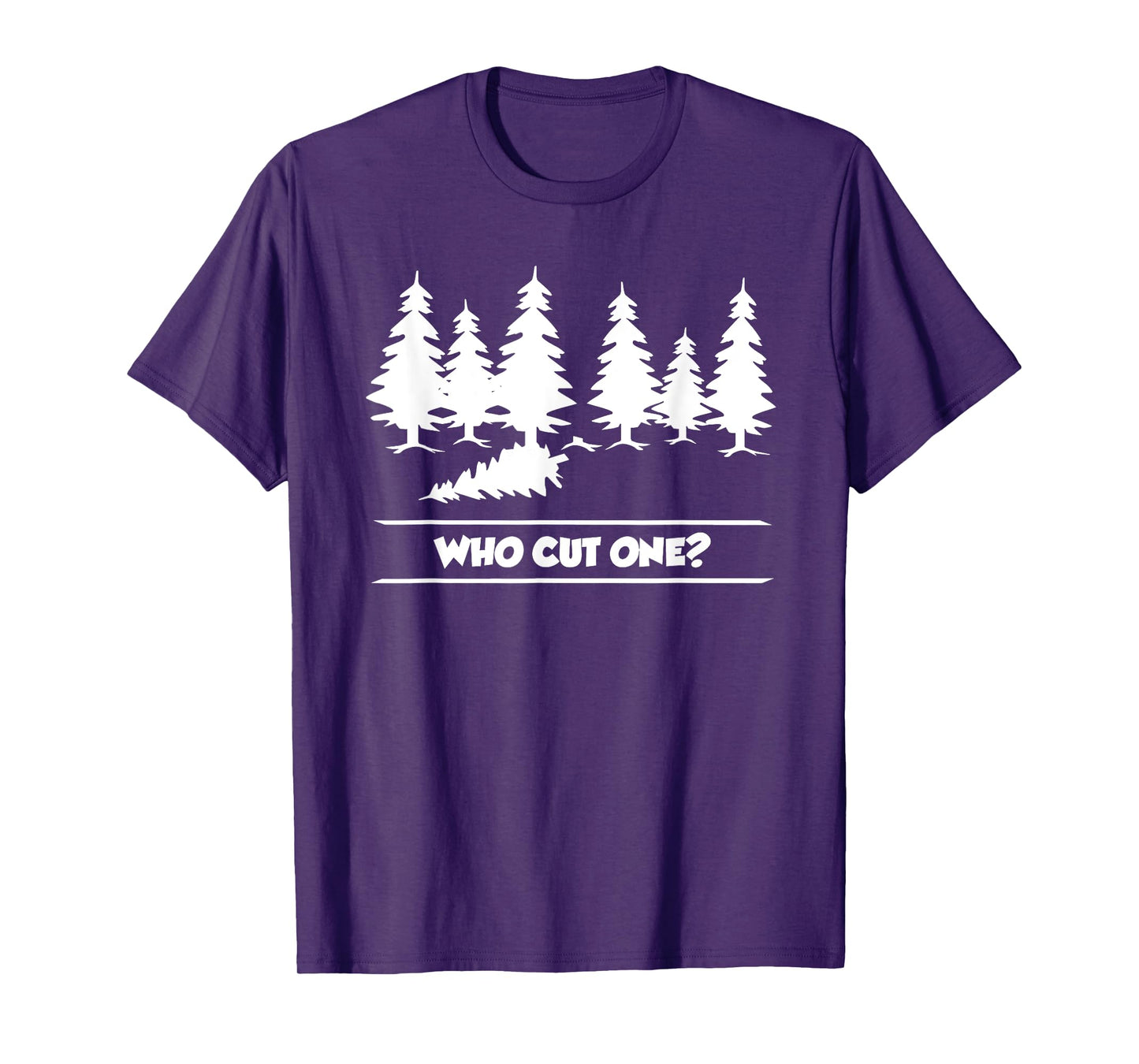 Who cut one? funny tree cutting and farting parody T-Shirt