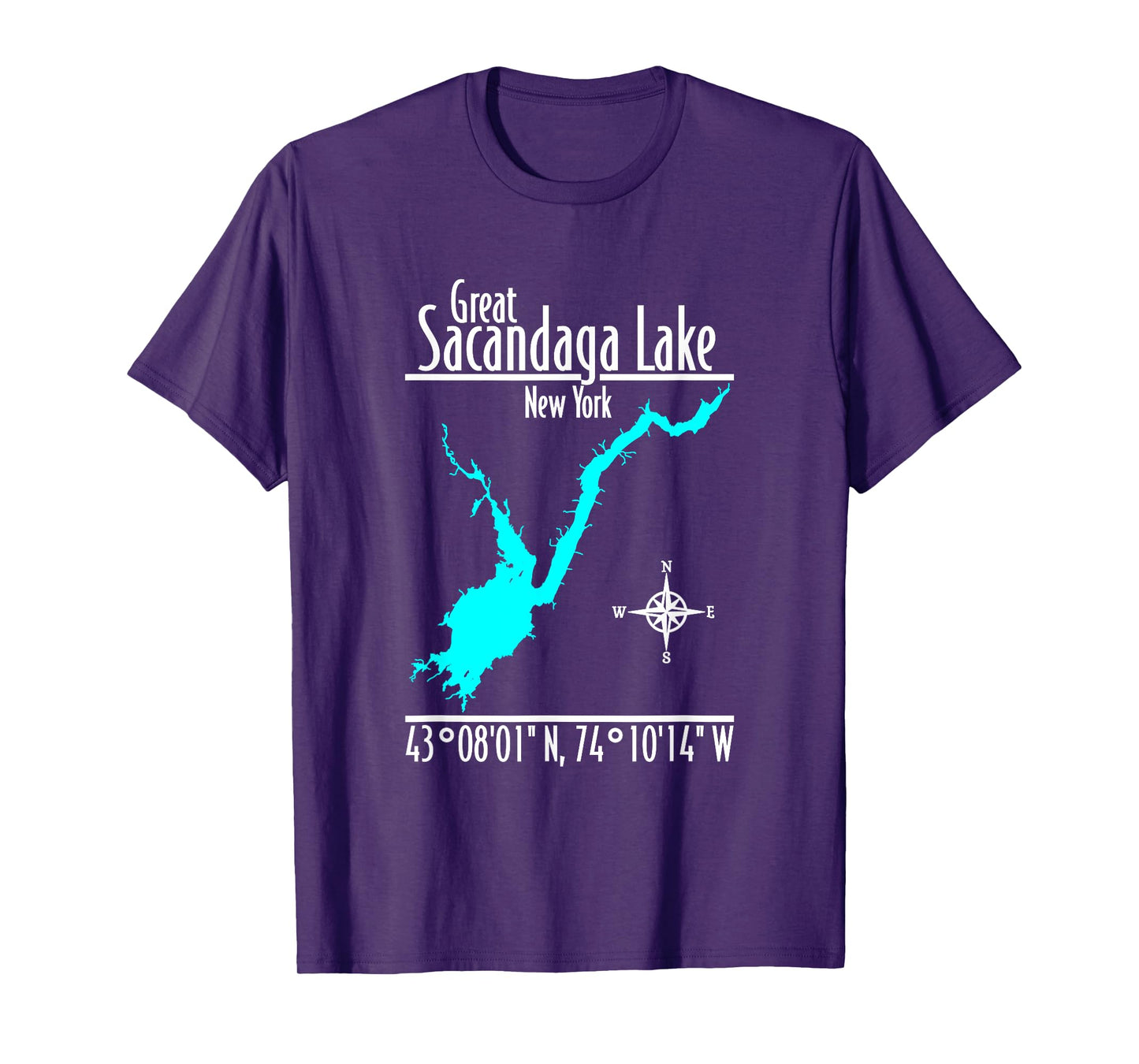 Modern Great Sacandaga Lake - New York T-Shirt