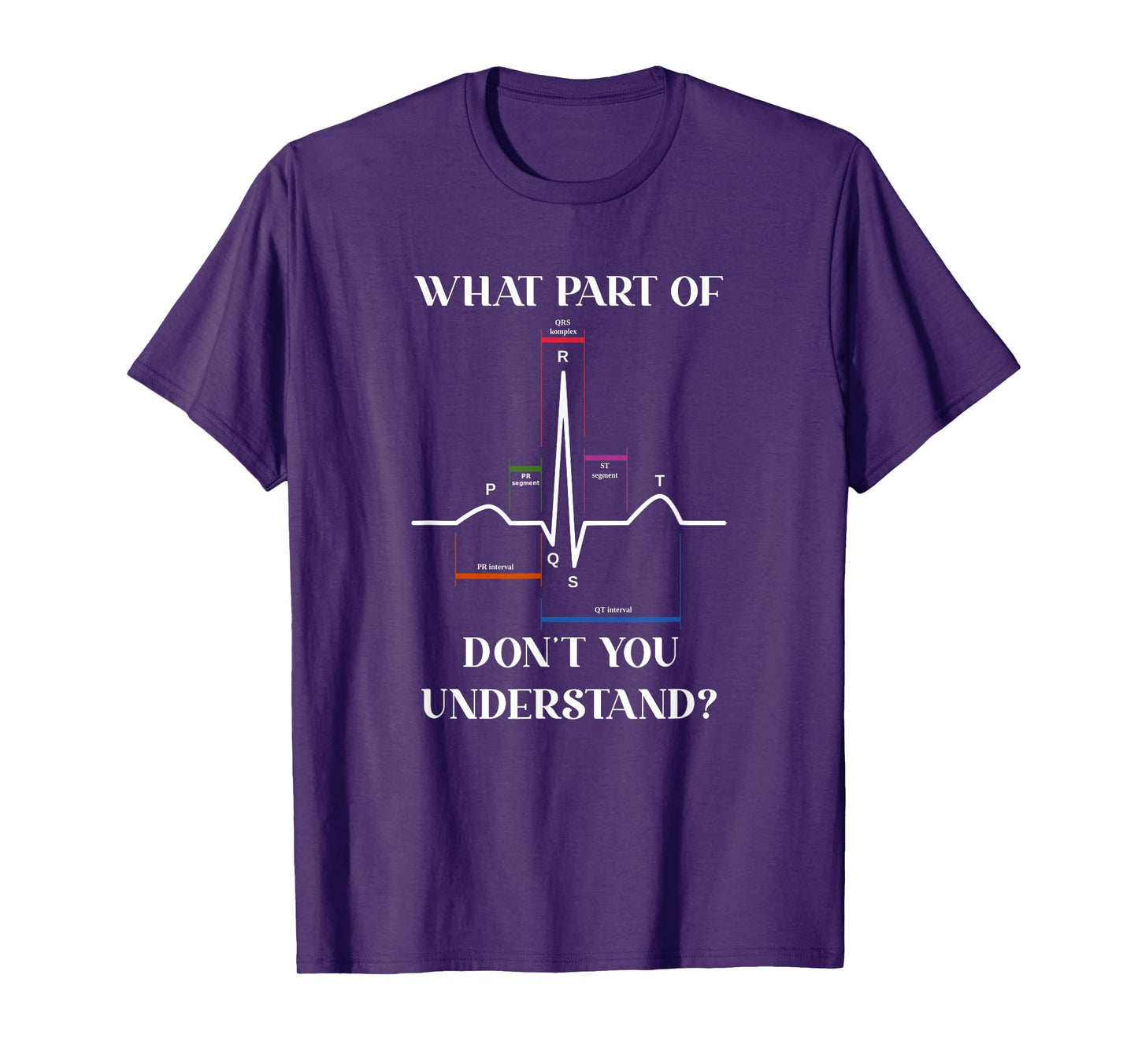 What Part Of Don't You Understand EKG Cardiac Cardiology T-Shirt