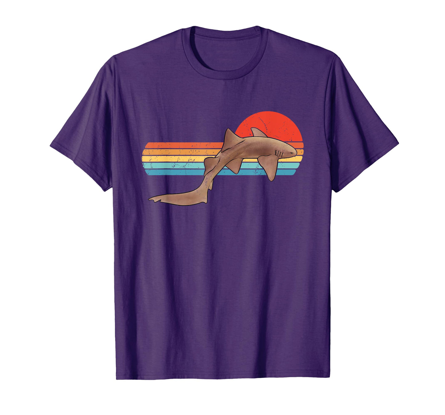 Nurse Shark Retro Sunset T-Shirt
