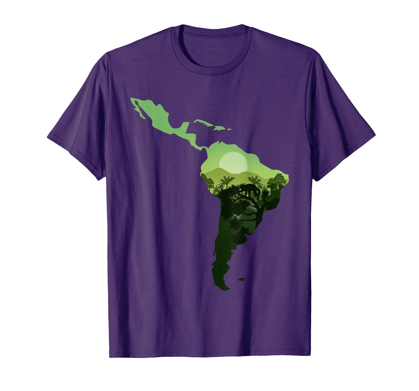 Latin america map and beautiful nature T-Shirt