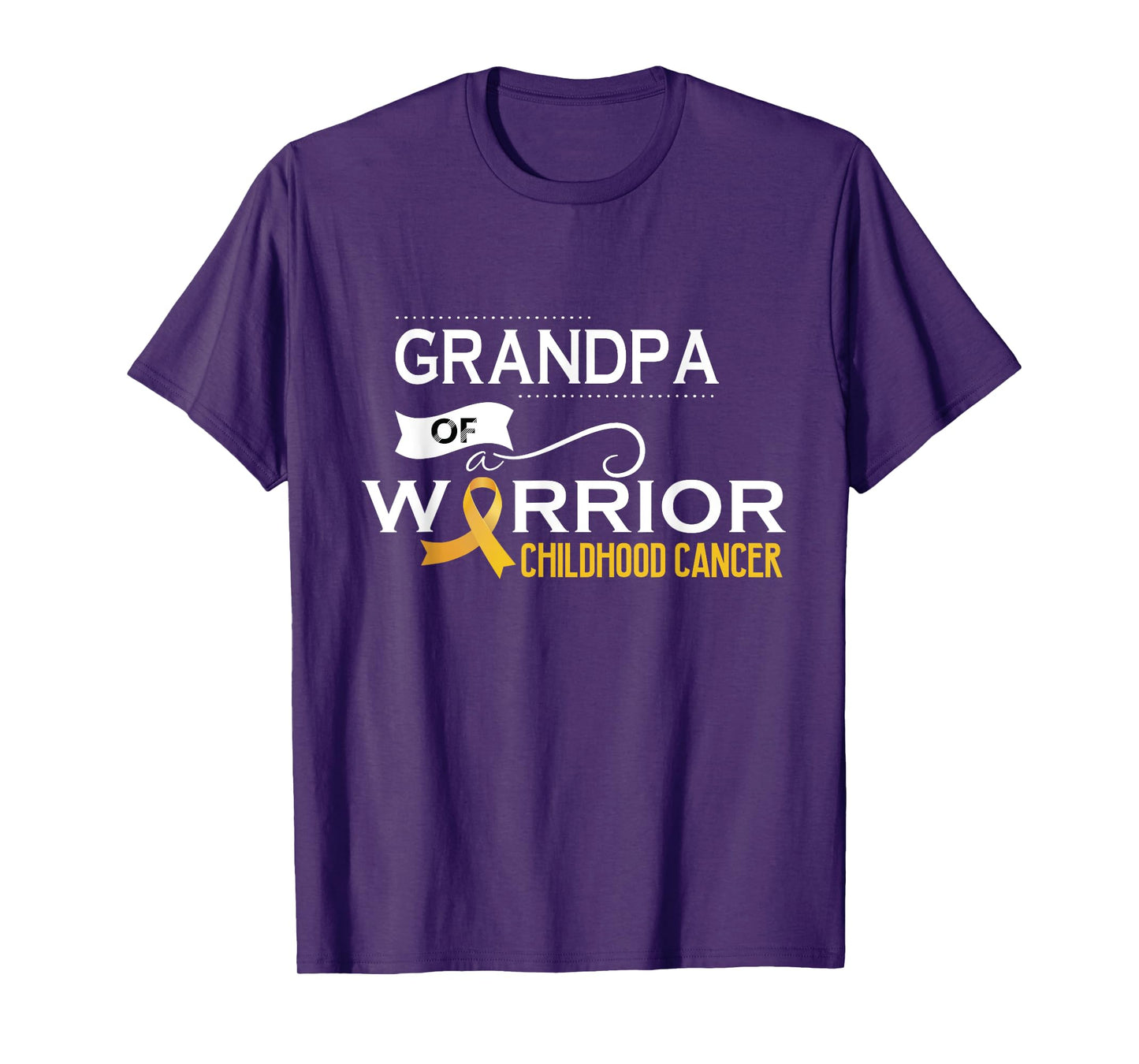 Childhood cancer awareness Grandpa of a warrior T-Shirt