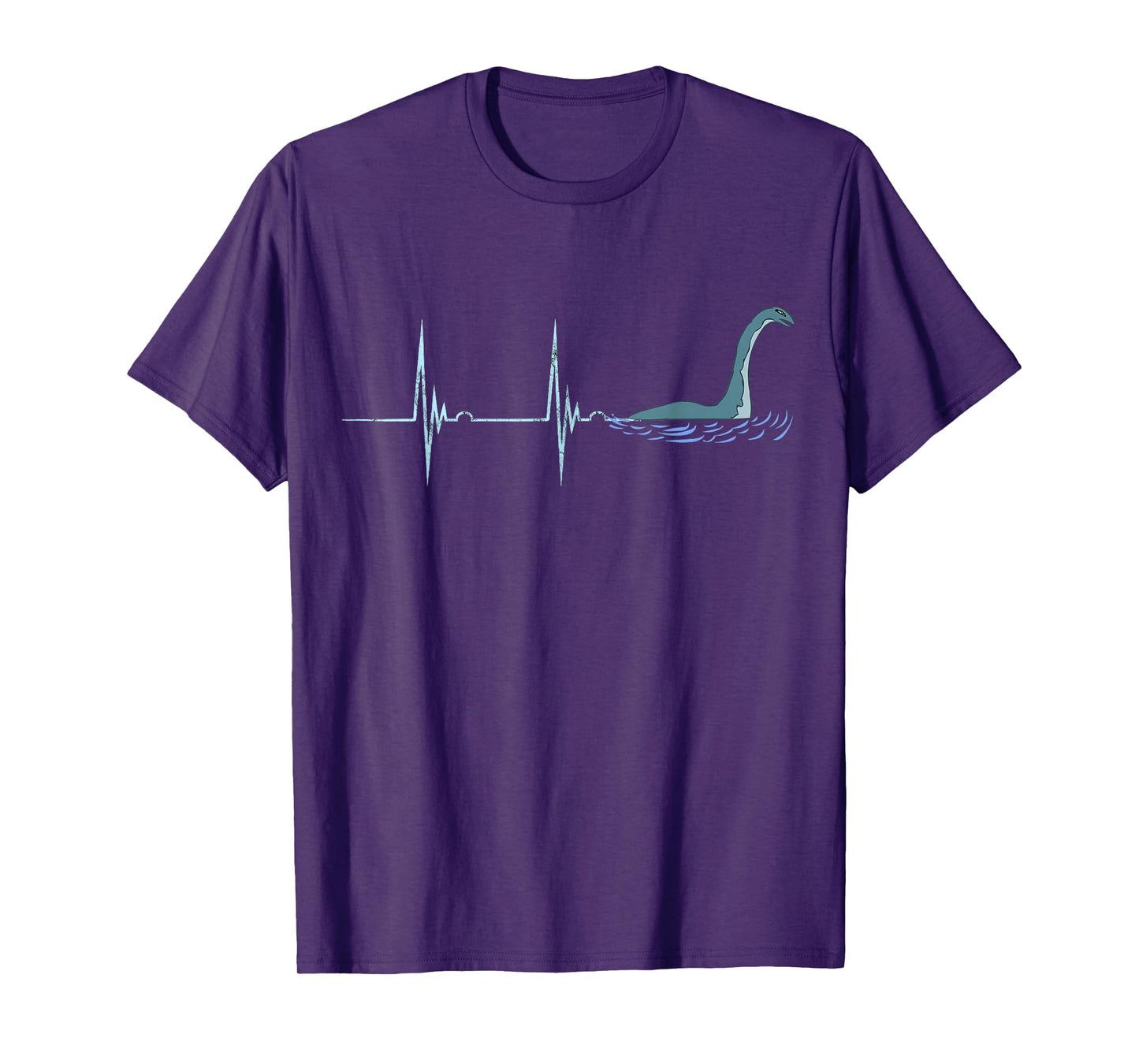 Nessie Loch Ness Heartbeat EKG Pulseline Sea Monster T-Shirt