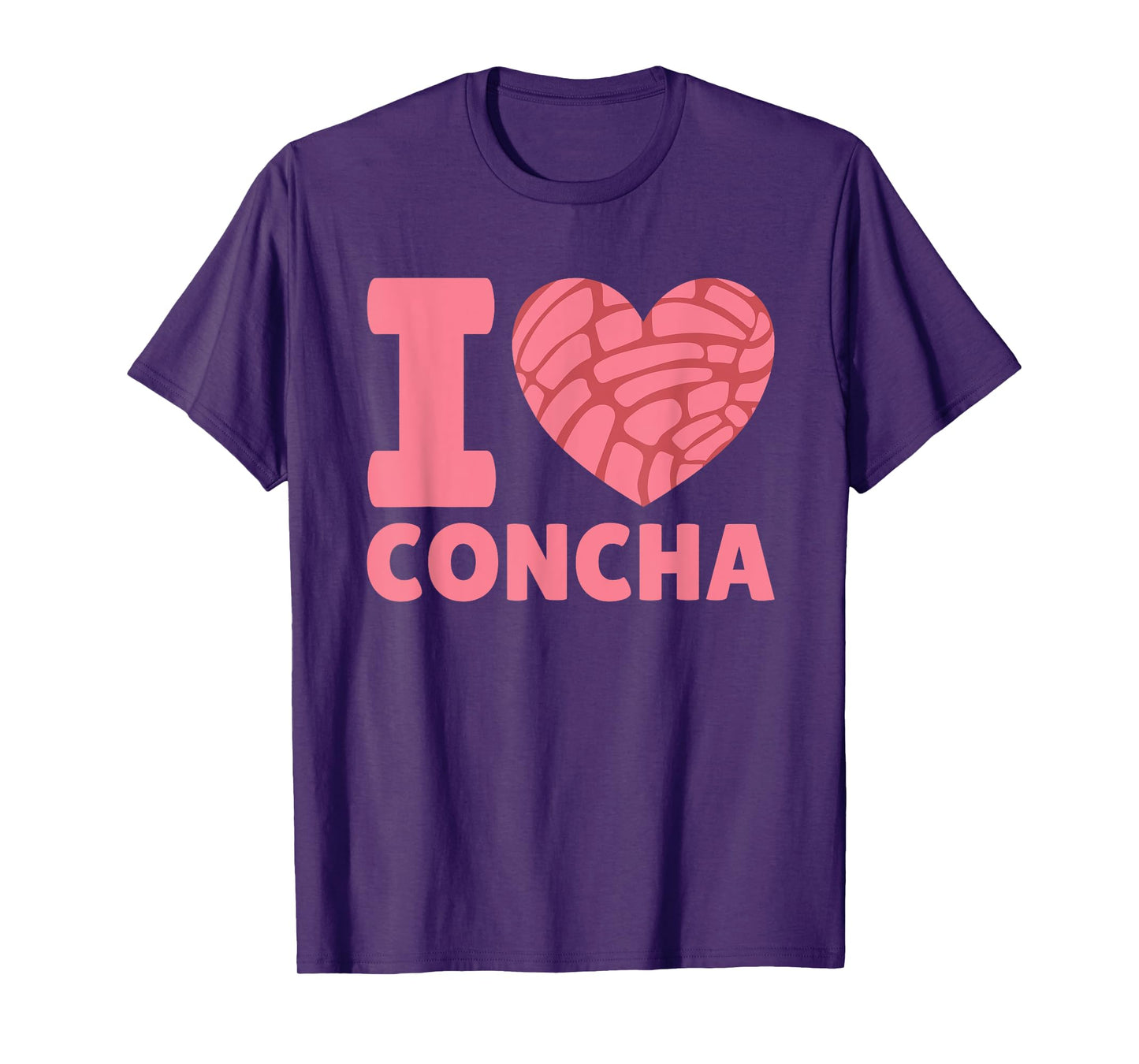 I Love Concha Mexican Sweet Bun Heart Concha T-Shirt