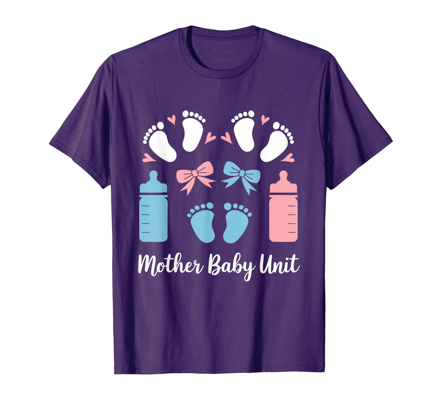Coquette Bow Baby Mother Baby Unit Mother's Day Nurse T-Shirt